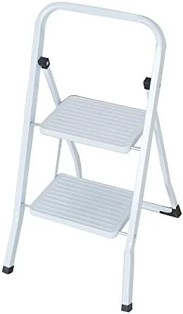 HYHBIBOOM 2 Step Ladder with Handgrip Folding Heavy Duty Step Stool with Wide Foot Platform for Home Kitchen 330lbs Capacity