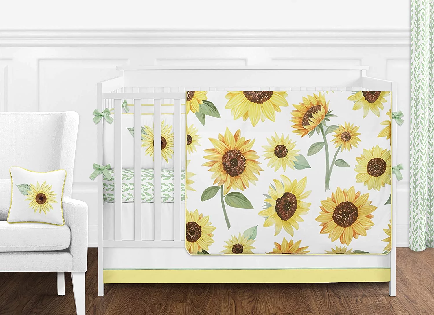 Sunflower Collection Fabric Empire Lamp Shade by Sweet Jojo Designs