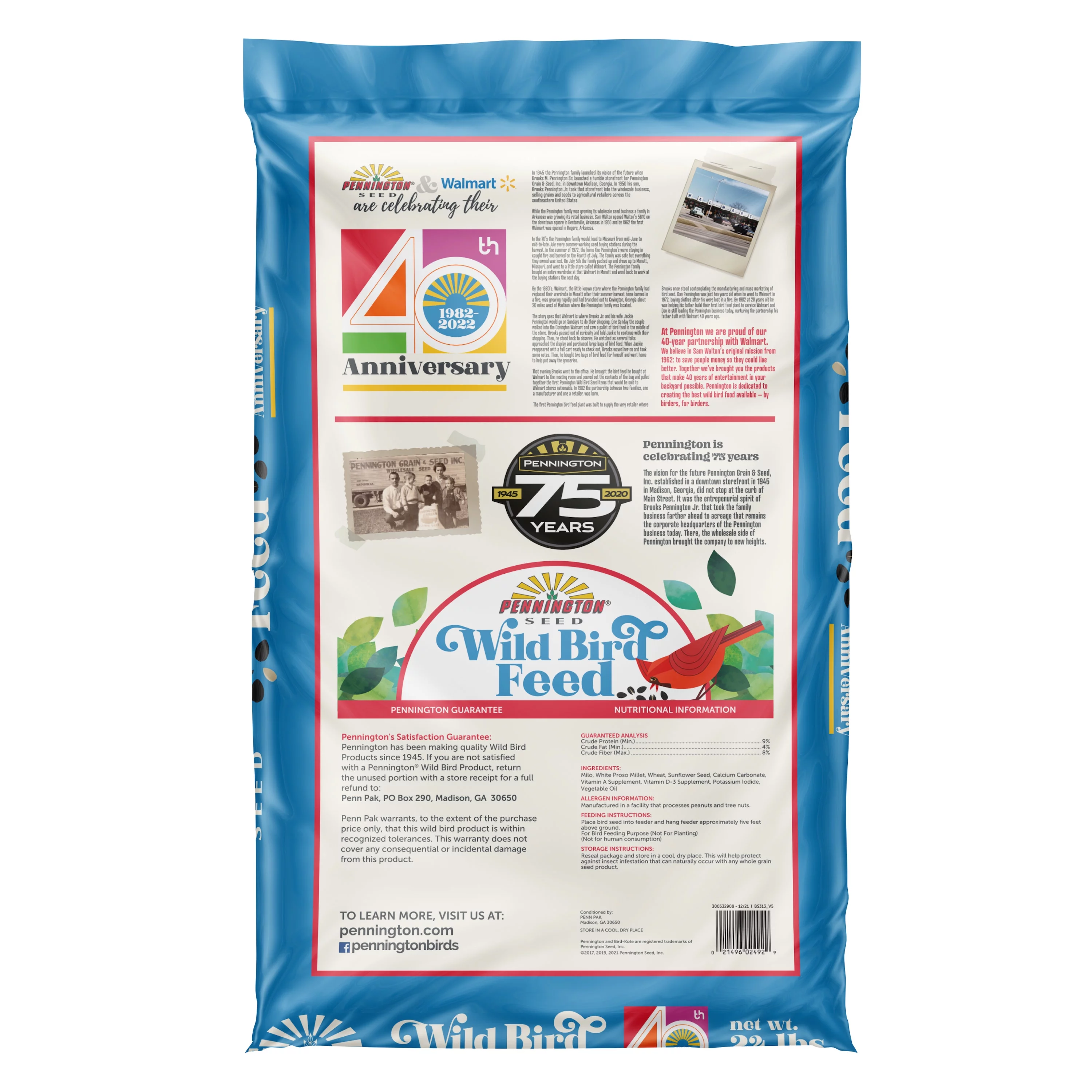 Pennington Classic Wild Bird Food, Anniversary Mix, 24 lb.. 1 Pack, Dry