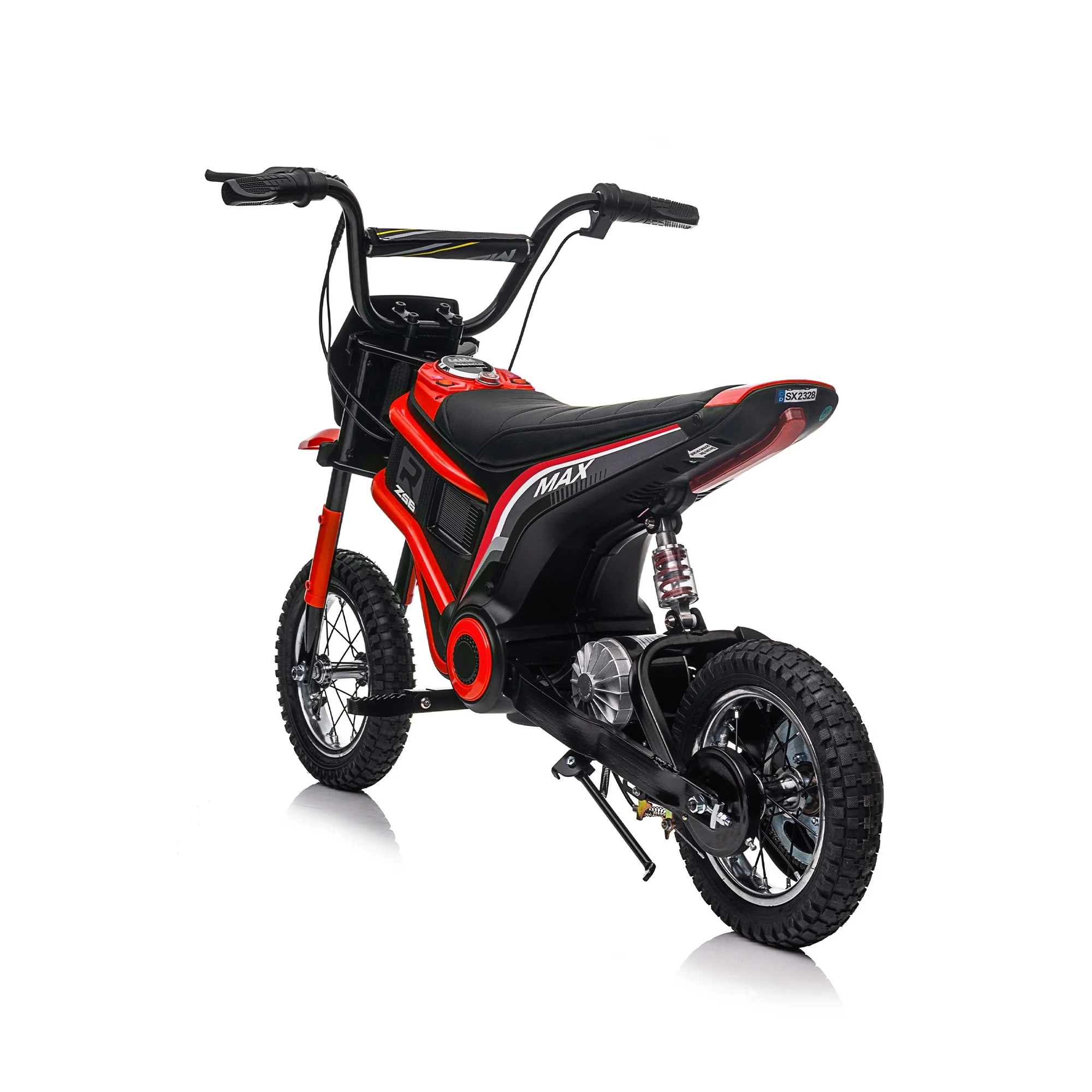 Toy Motocross Dirt Bike - 24V - 60.17 - Experience speed and style with dual suspension and MP3 player!