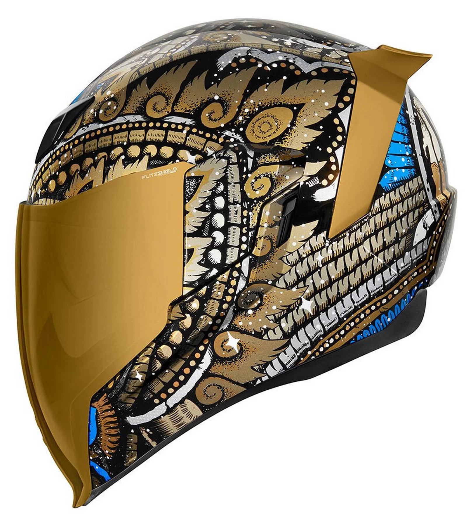 Icon Airflite Daytripper Motorcycle Helmet Gold 3XL
