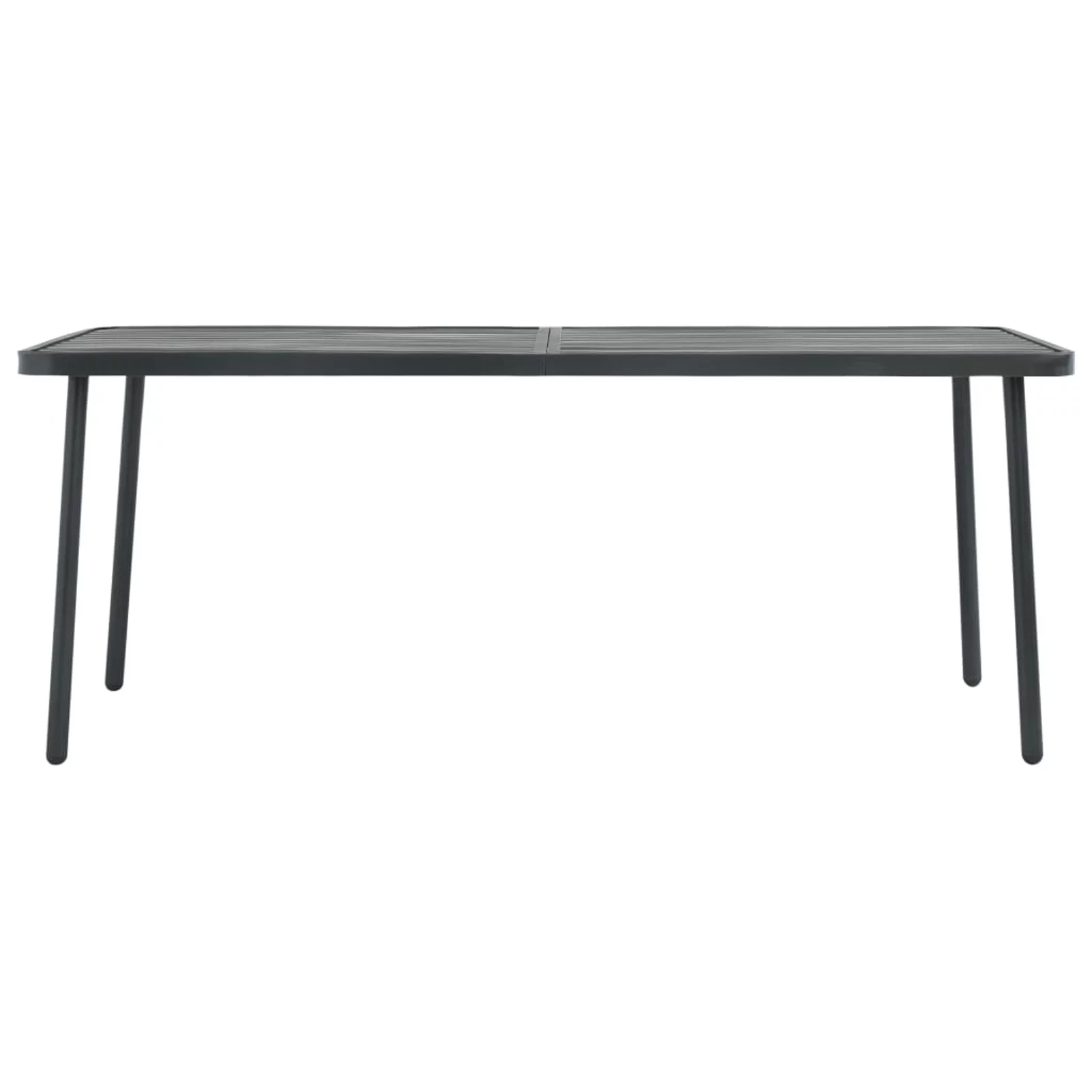 Carevas Patio Table Dark Gray 70.9
