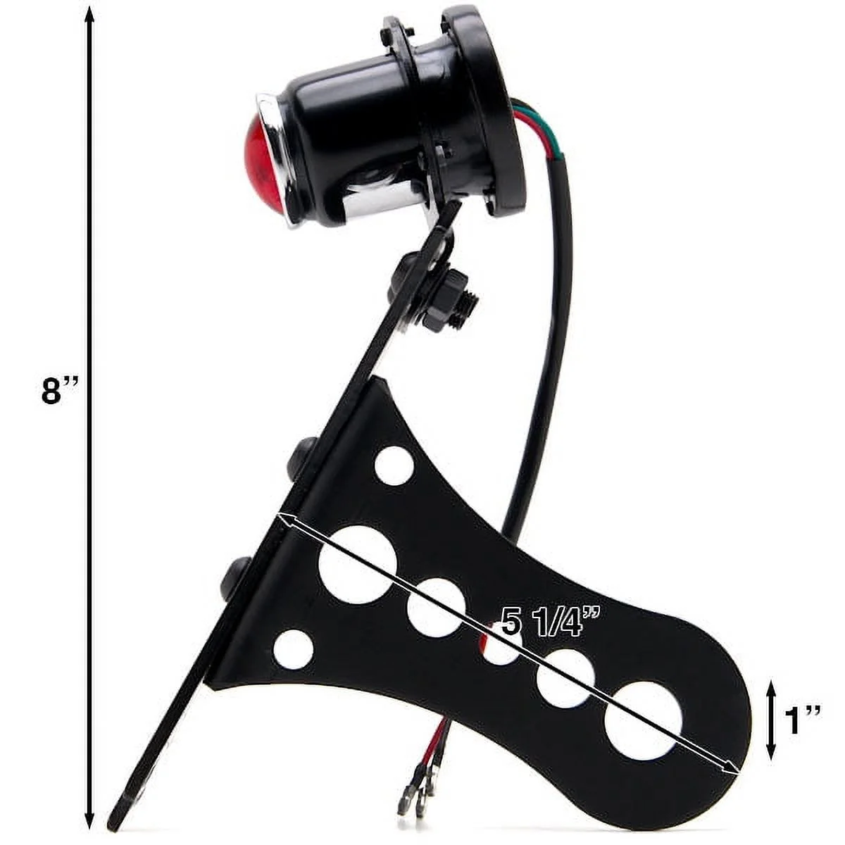 Krator Axle Vertical / Horizontal Plate Holder Tail Light Compatible with Yamaha V-Max Vmax V Max VMX 1200