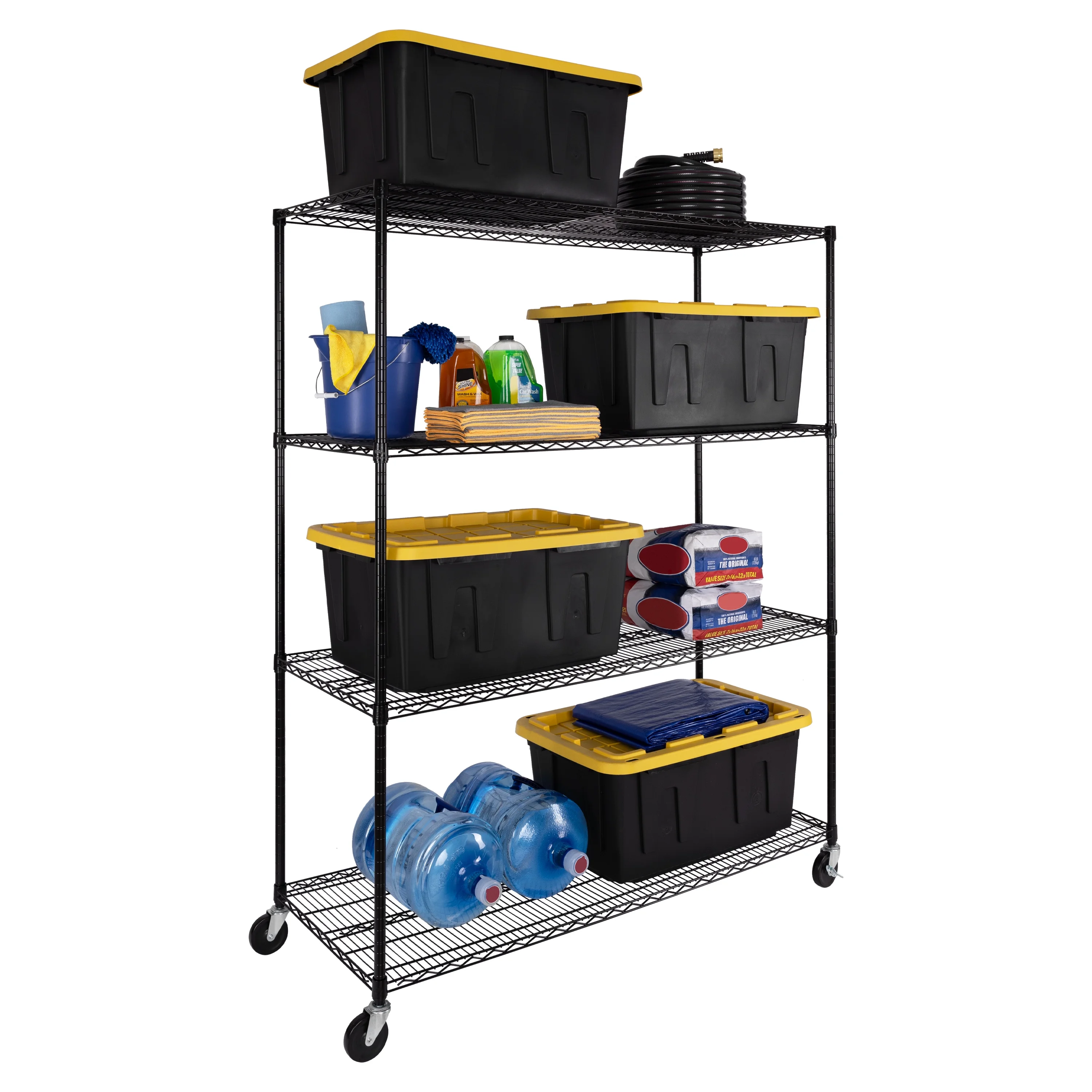 Seville Classics UltraDurable® 4-Tier NSF Steel Wire Shelving, 60