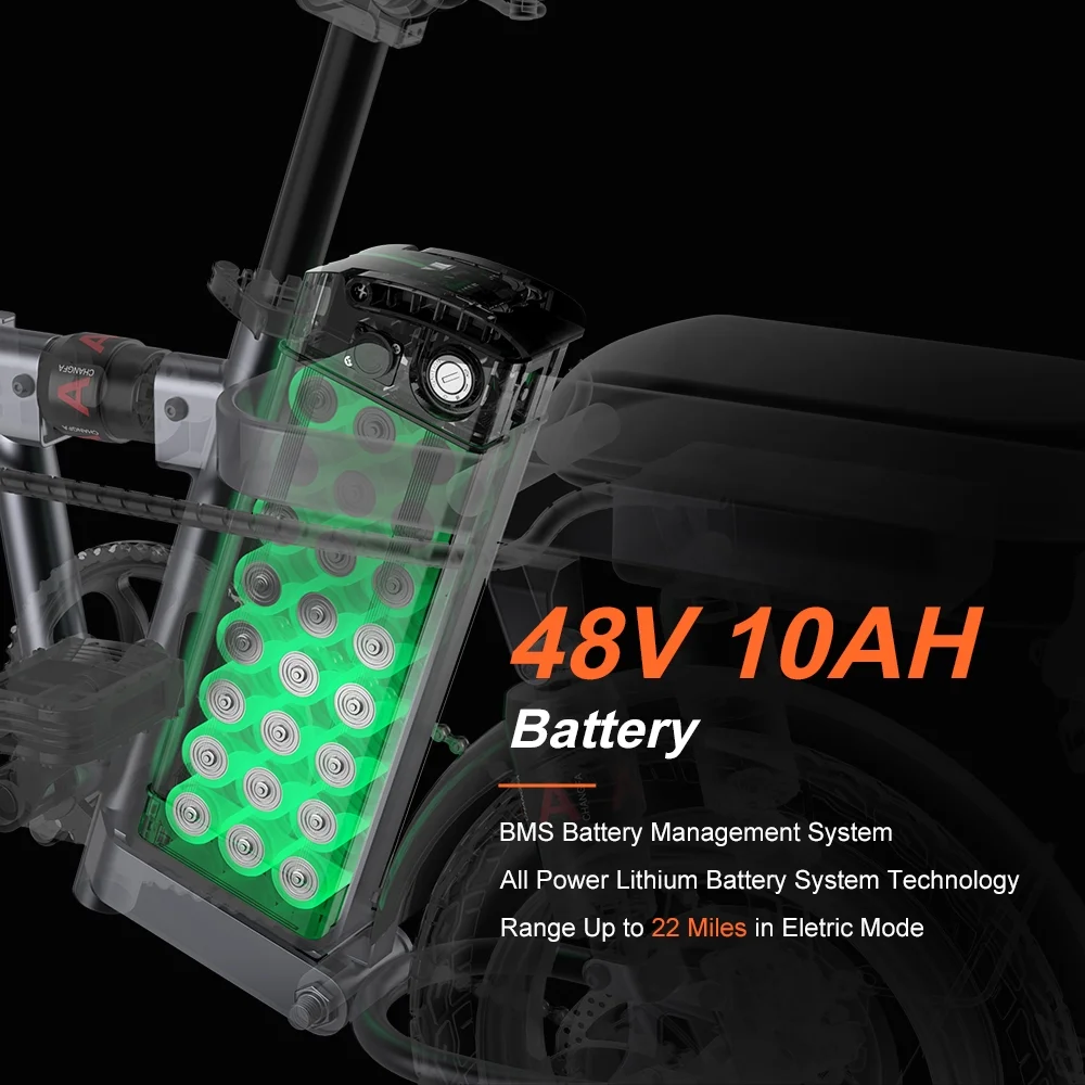 ENGWE T14 Mini Electric Bike for Adults Teens(White), 14