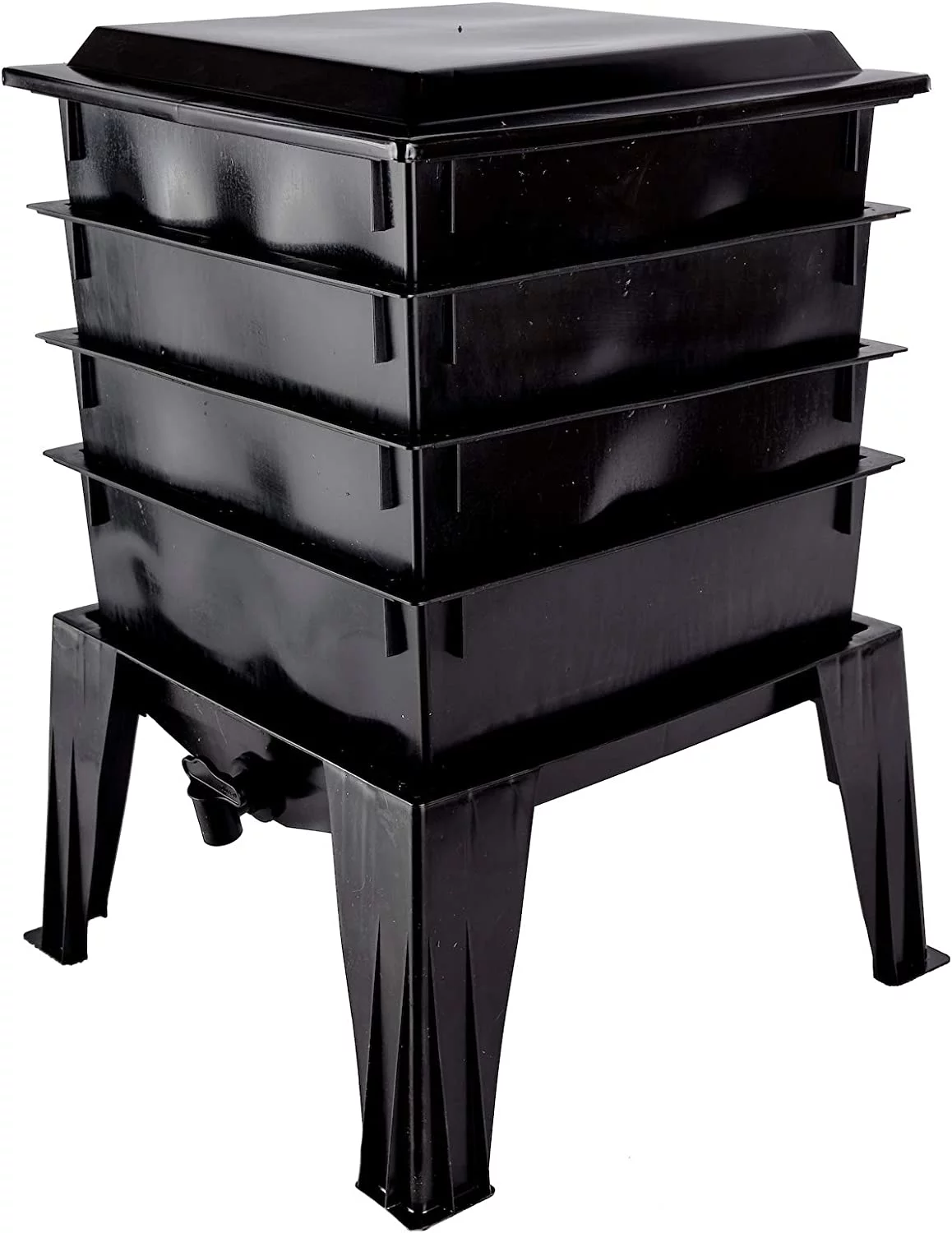 Basic Worm Composting Farm. Four Stacking Tray Farm with Simple Set up Instructions. Product is Made in Oregon.