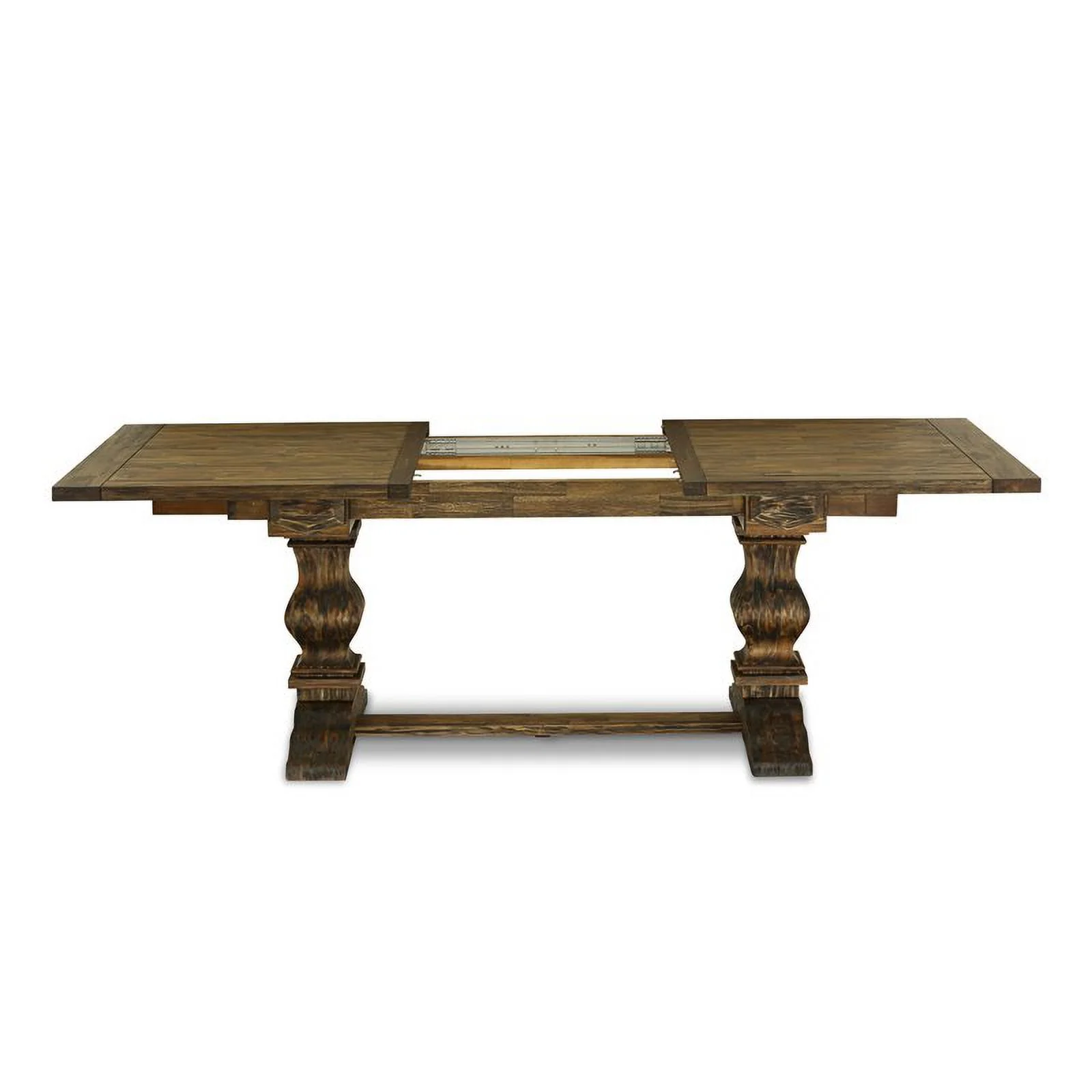 Pemberly Row Rectangular Wood Dining Table in Jacobean Brown