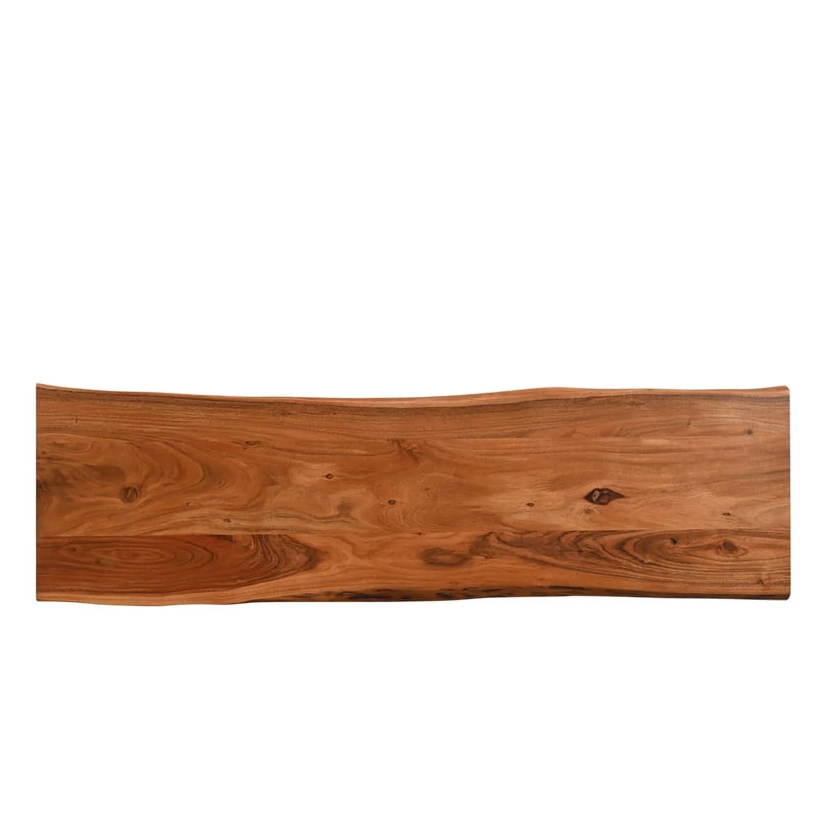 Taran Designs Harper Live Edge Solid Wood Console Table in Brown