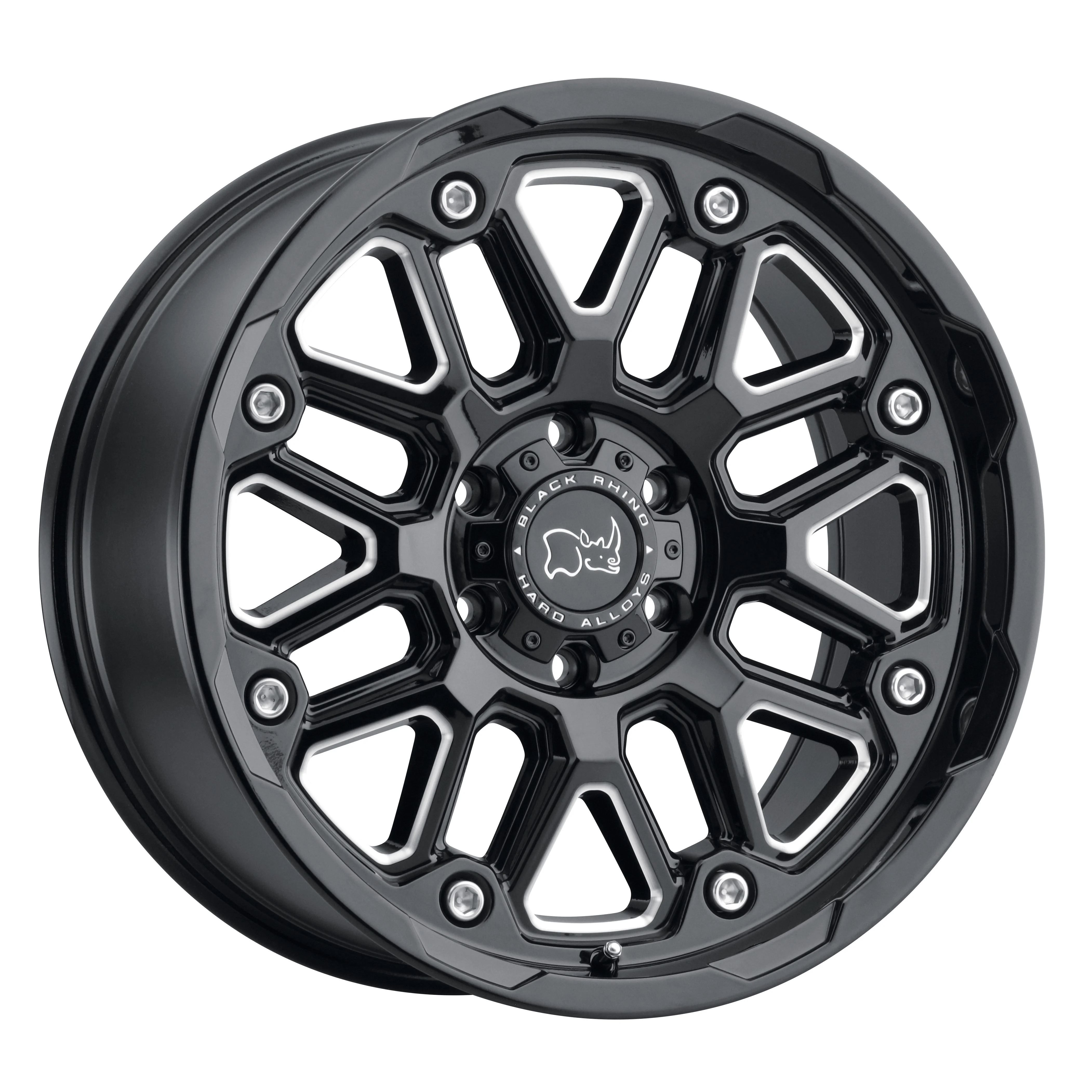 Black Rhino Cast Aluminum Rim BRHSR 17X9.5 5X5.0 G-BLK-MILL -18MM, 1795HSR-85127B71