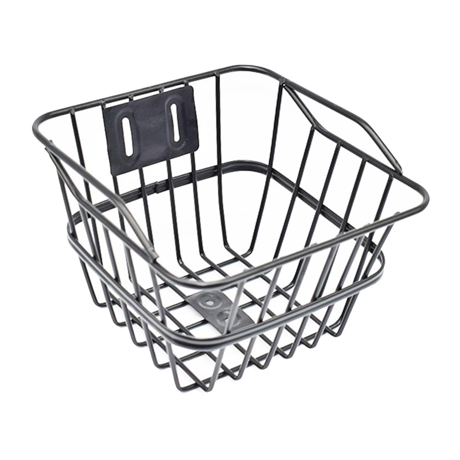 kesoto Metal Wire Front Rear Basket Bike Cargo Basket Convenient Assemble 22.5x23x17cm Generic without Lid for Folding Bike