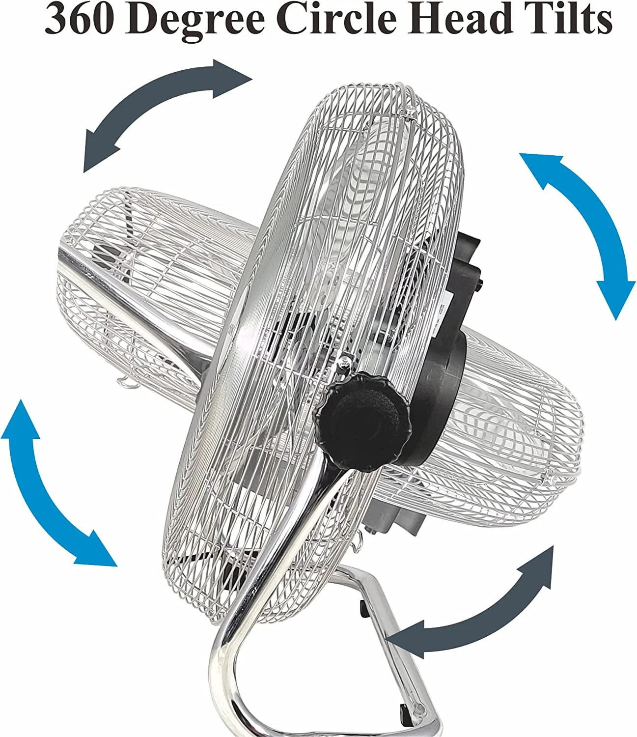 Industrial Grade 3-Speed High-Velocity Fan, 18 Inches, Chrome, F-4182