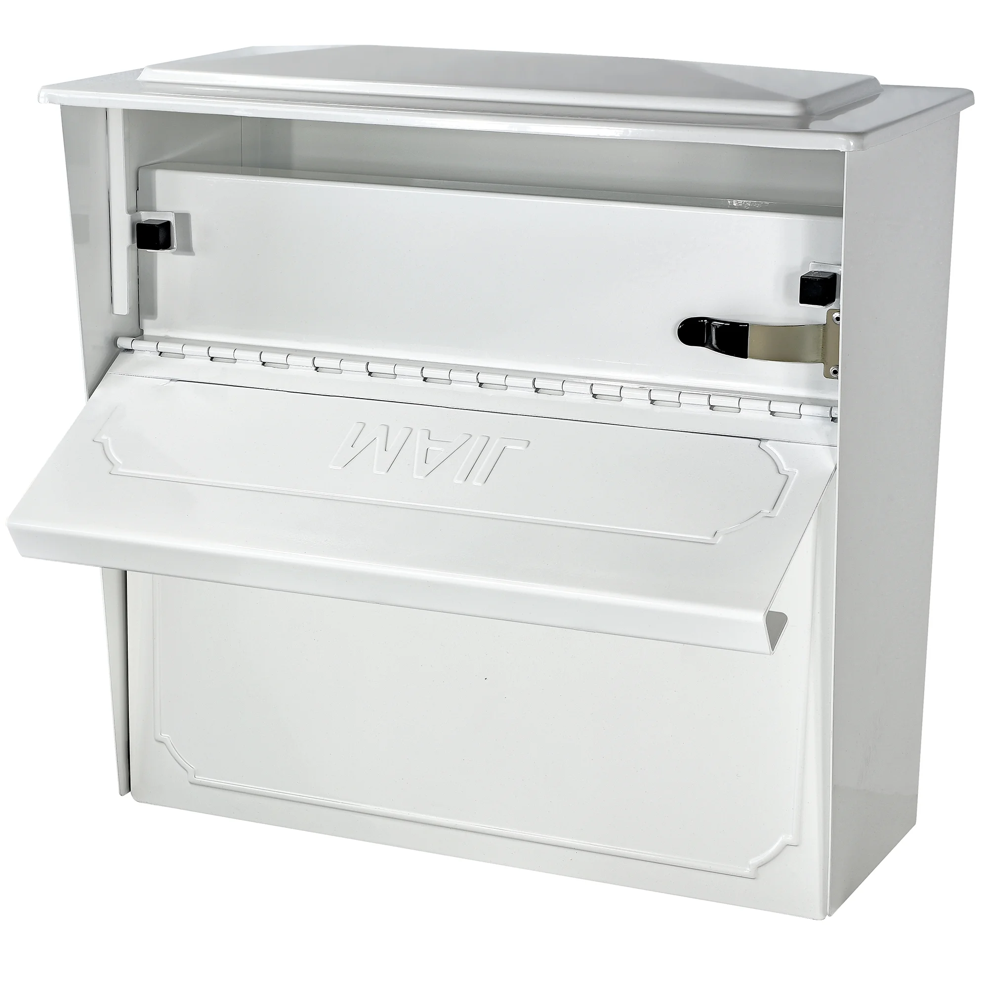 Mail Boss Townhouse Locking Security Mailbox, Alpine White