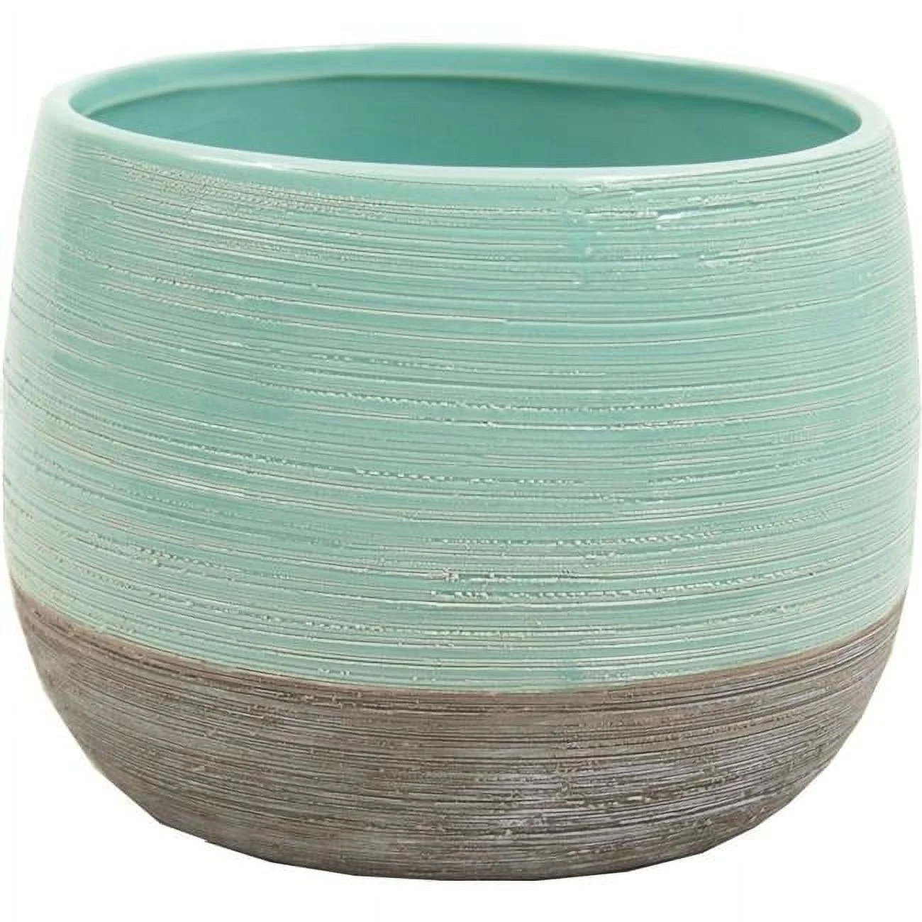 AI-CE10NAQ-Q02 Aqua & Gray Planter - Set of 2