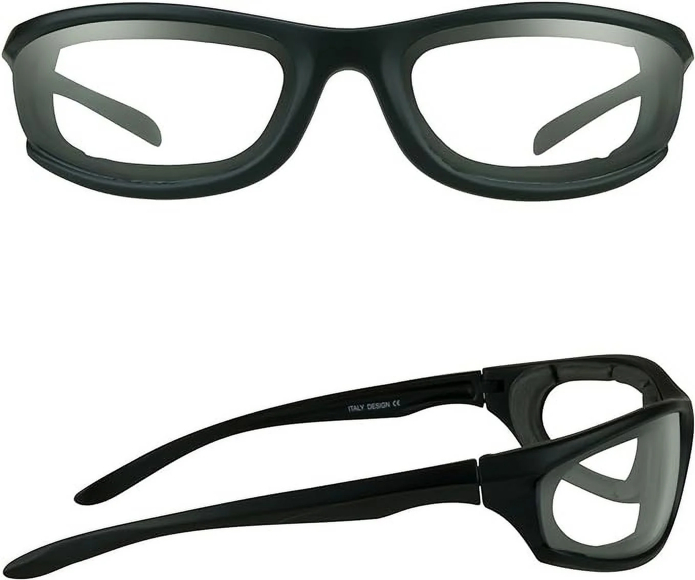 Bikershades Motorcycle Safety Sunglass Foam Padded Men for Women Smoke, Clear, Yellow and Blue Light Blocking Lens