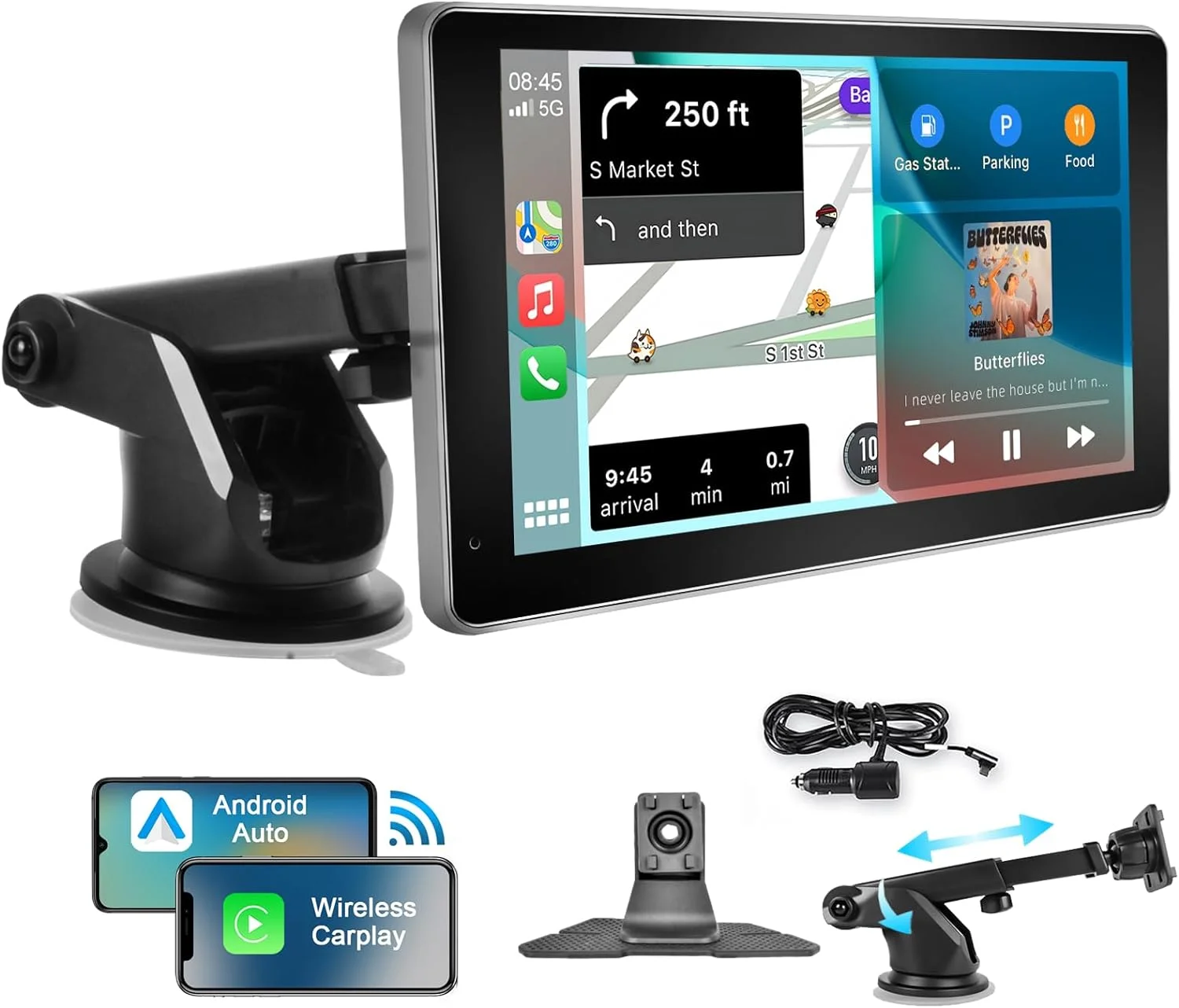 Portable CarPlay Radio with 7