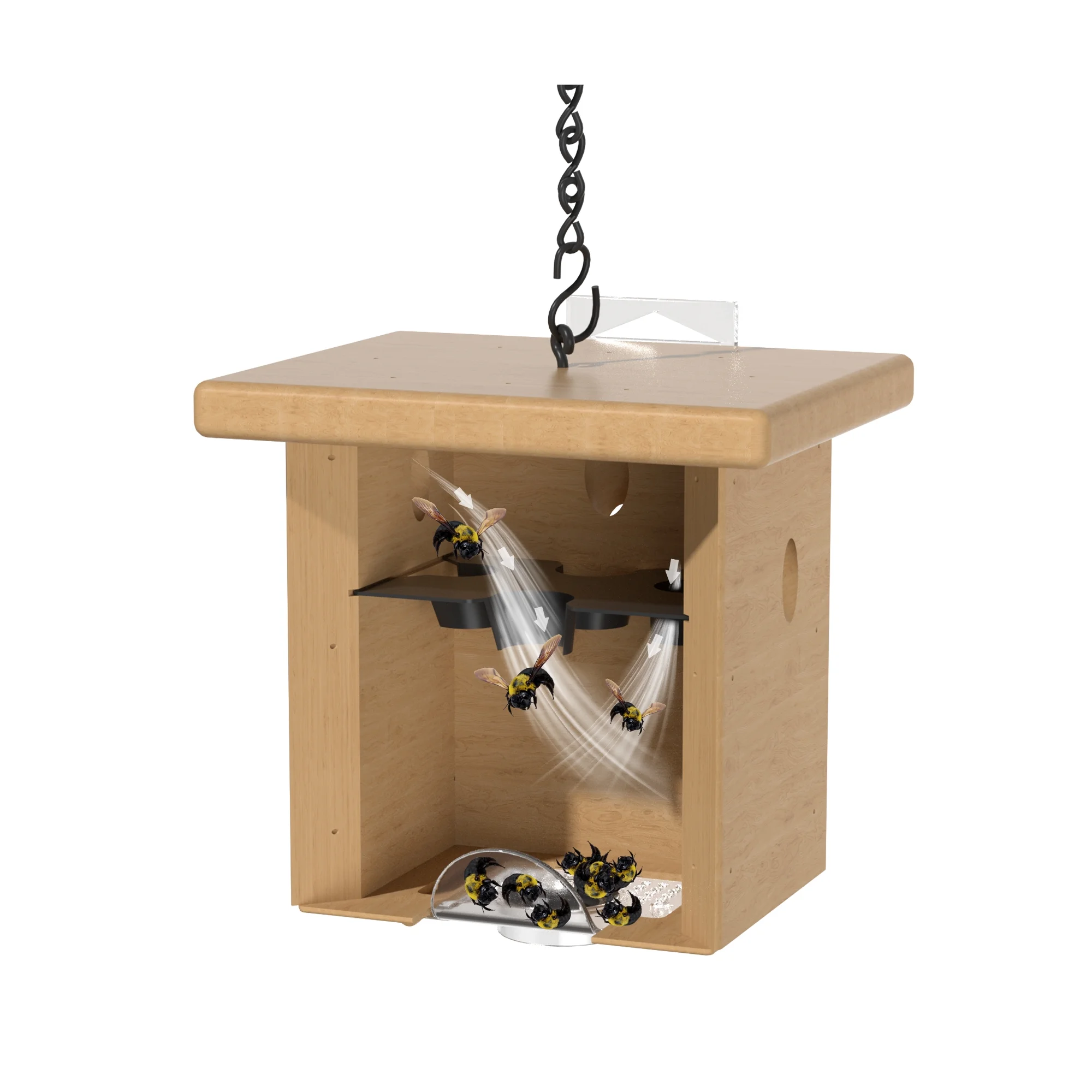Pine Turbo Trap (2 Pack) Carpenter Bee Trap by Best Bee Brothers