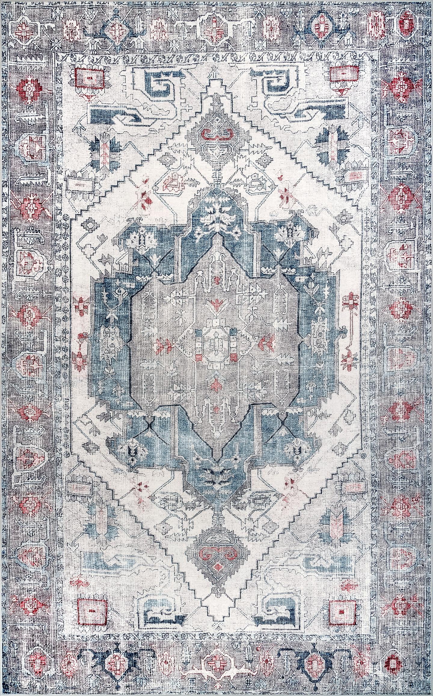 nuLOOM Leslie Persian Area Rug, 6' X 9', Blue