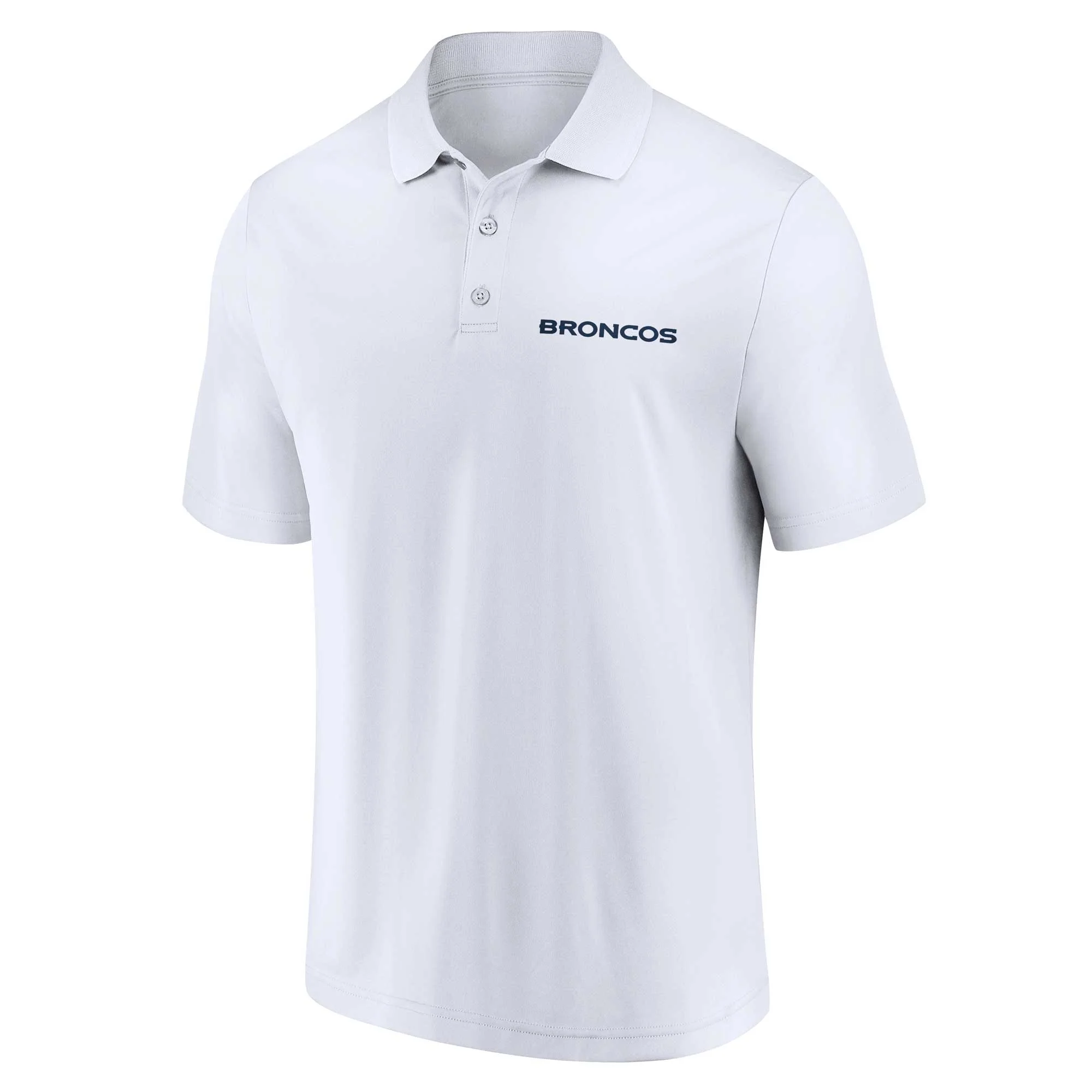 Men's Fanatics White/Navy Denver Broncos Lockup Two-Pack Polo Set