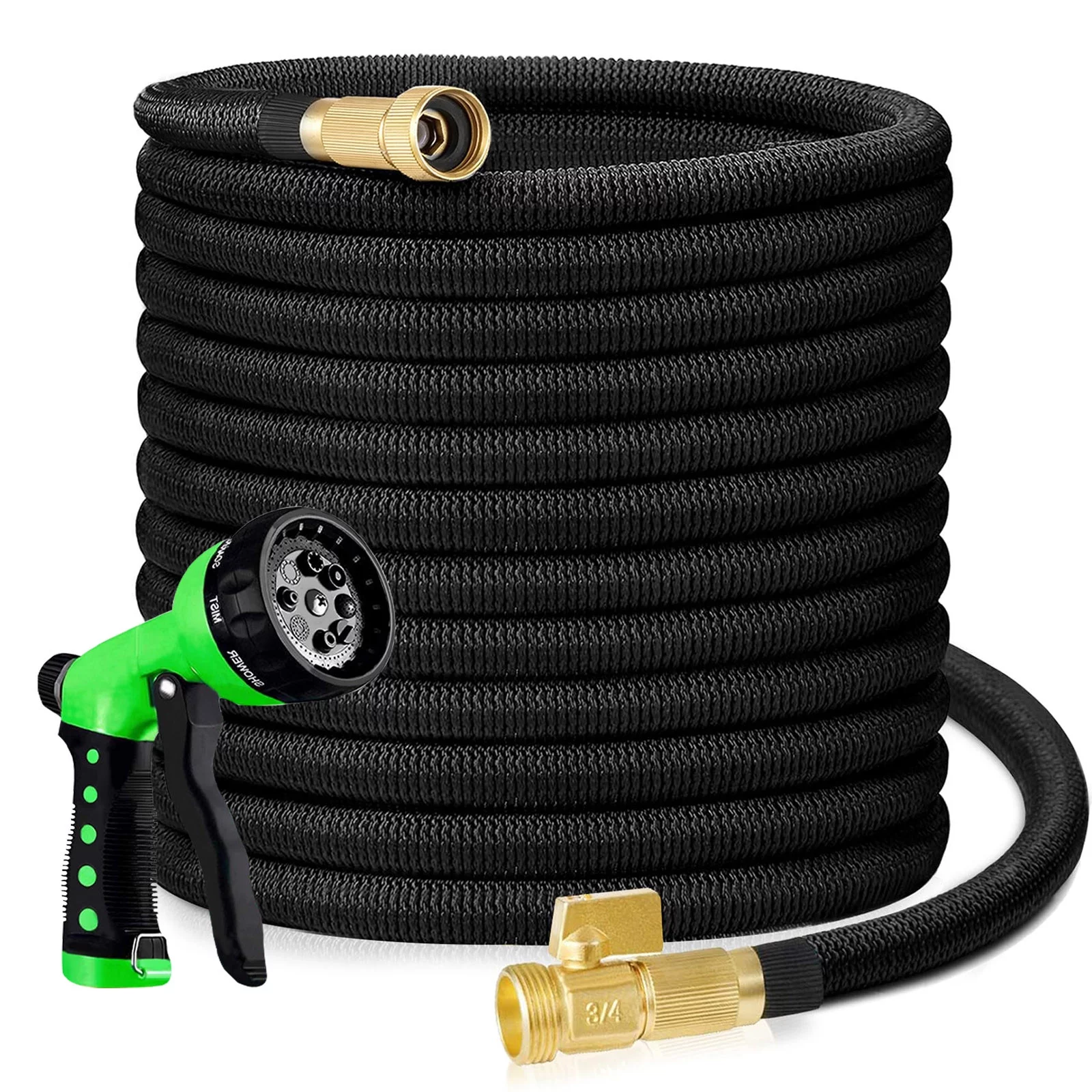 Kalgaden 2022 Upgraded Version Garden Hose Expandable 50-150ft Expandable Hose, Leakproof Lightweight Expanding Garden Water Hose 3-Layers Latex,Best Choice for Watering and Washing