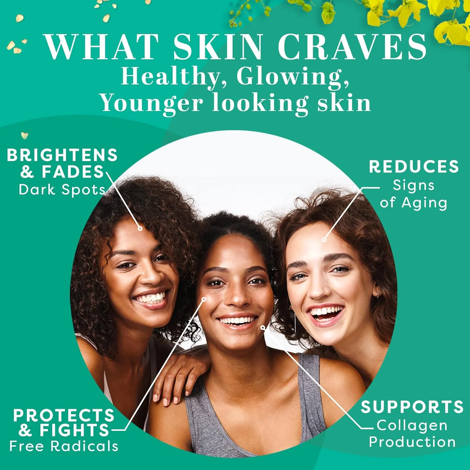 T-Skin Vitamin C Face Serum â Anti Aging Facial Serum with Vitamin C, Hyaluronic Acid, Vitamin E & More â Serum for Dark Spots, Even Skin Tone, Eye Area, Fine Lines & Wrinkles, 1 Fl Oz