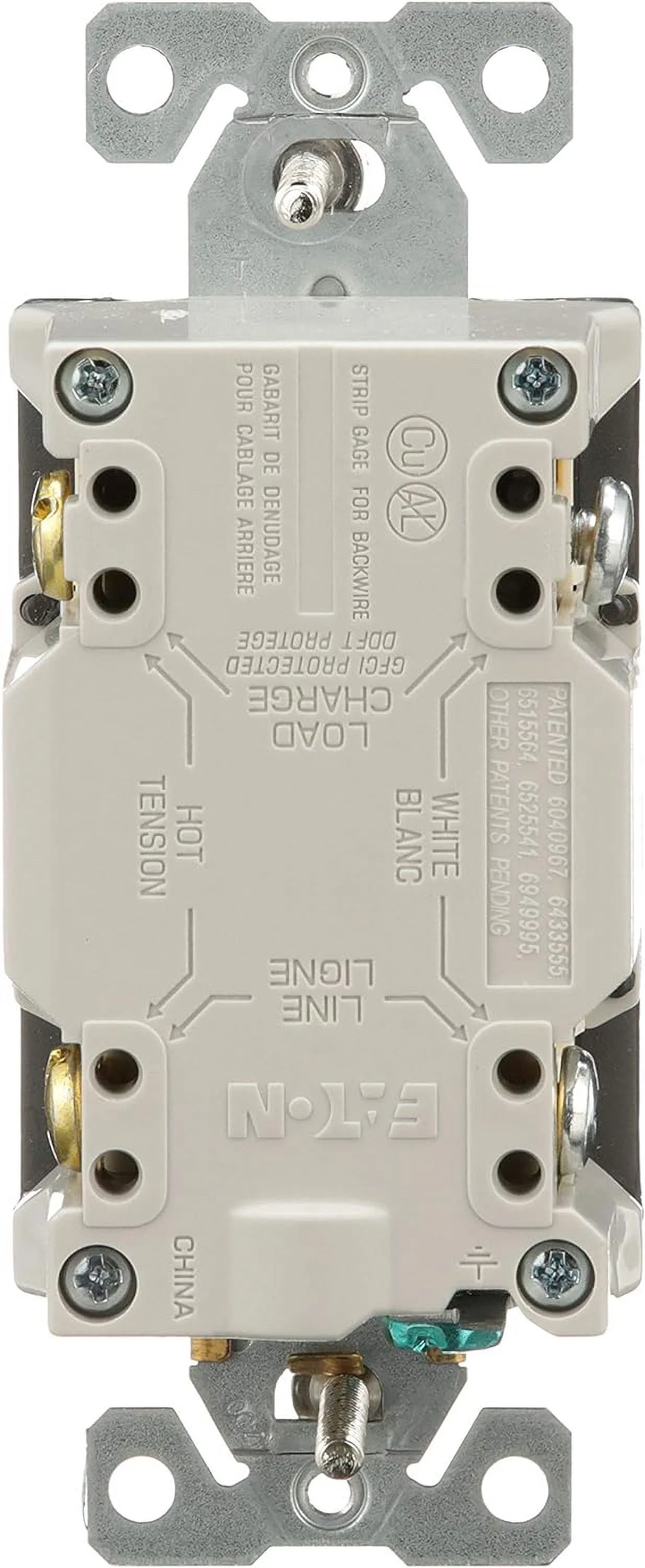 SGF15BK Arrow Duplex Gfci Receptacle, 125 Vac, 15 A, 2 Pole, 3 Wire, Black