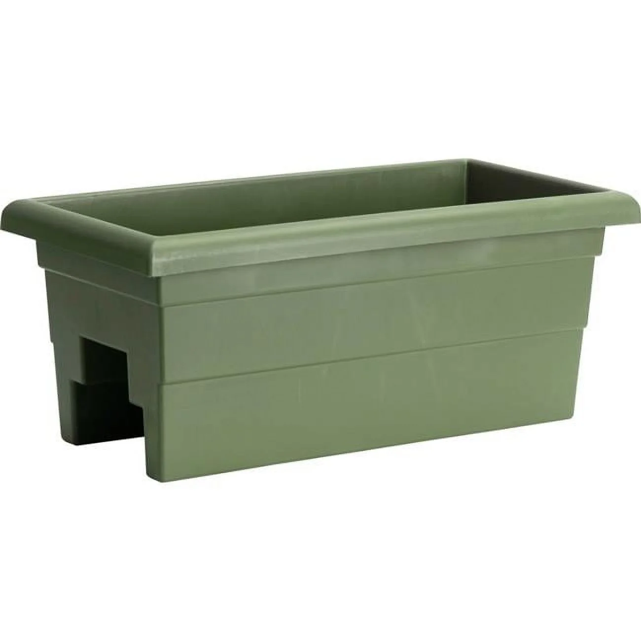 24 in. Countryside Over the Rail Planter, Sage Green