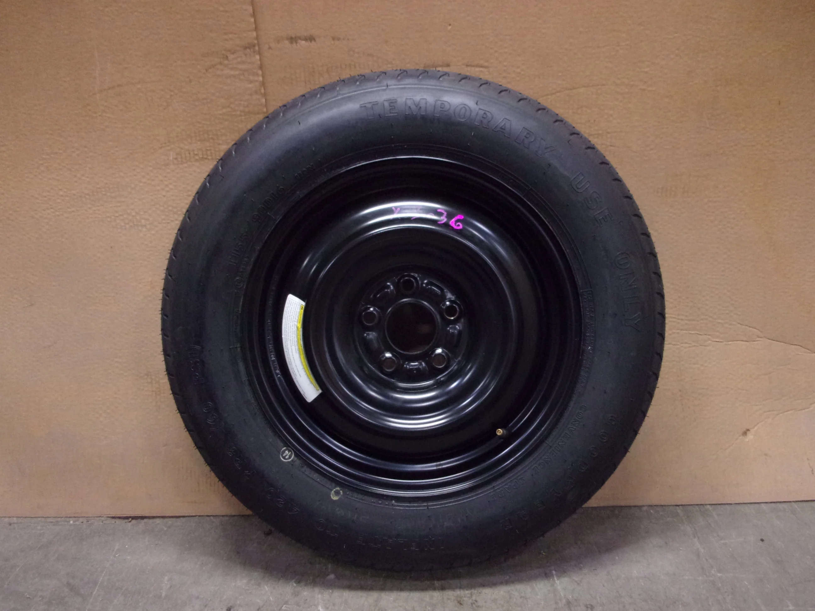 Pre-Owned 2010-2020 Nissan Rogue 16x4 Steel Wheel T155/90D16 Compact Spare Tire OEM (Good)