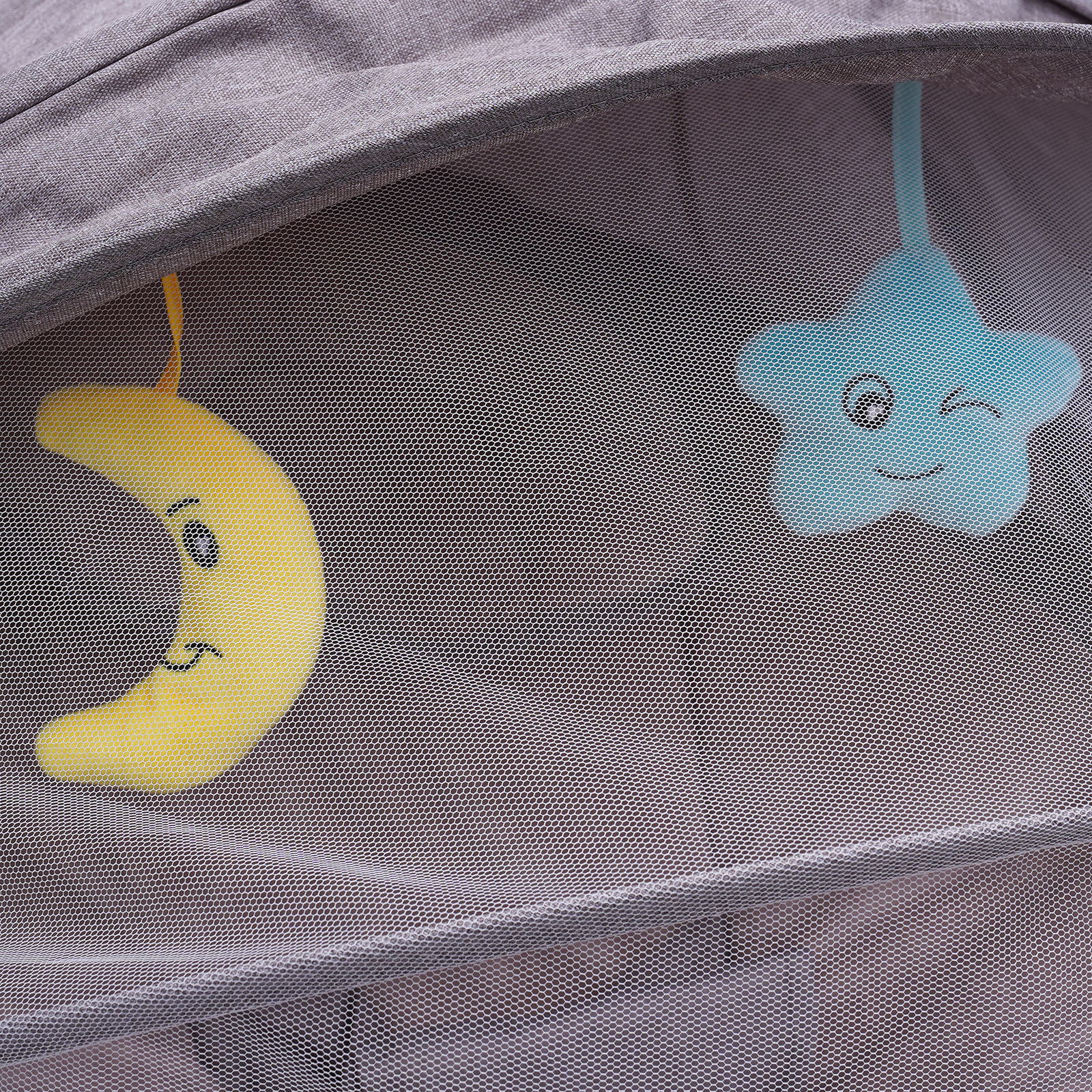 Wuzstar Bluetooth Baby Swing Chair,USB Electric Cradling Bouncer with Removable Crib Netting & Timing Function(Gray)