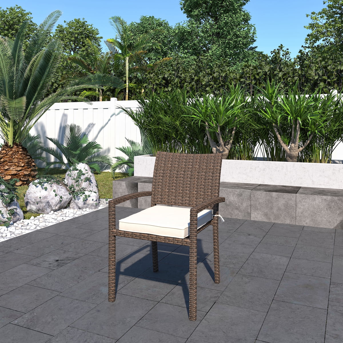 Amazonia Willow 9-Piece Solid Wood 100% FSC Patio Dining Set