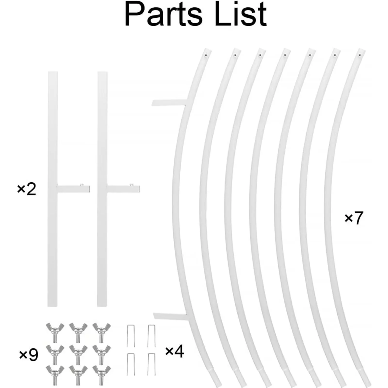 Nuptio Wedding Arch Round Backdrop Stand 6.6Ft White Metal Circle Balloon Arch Frame
