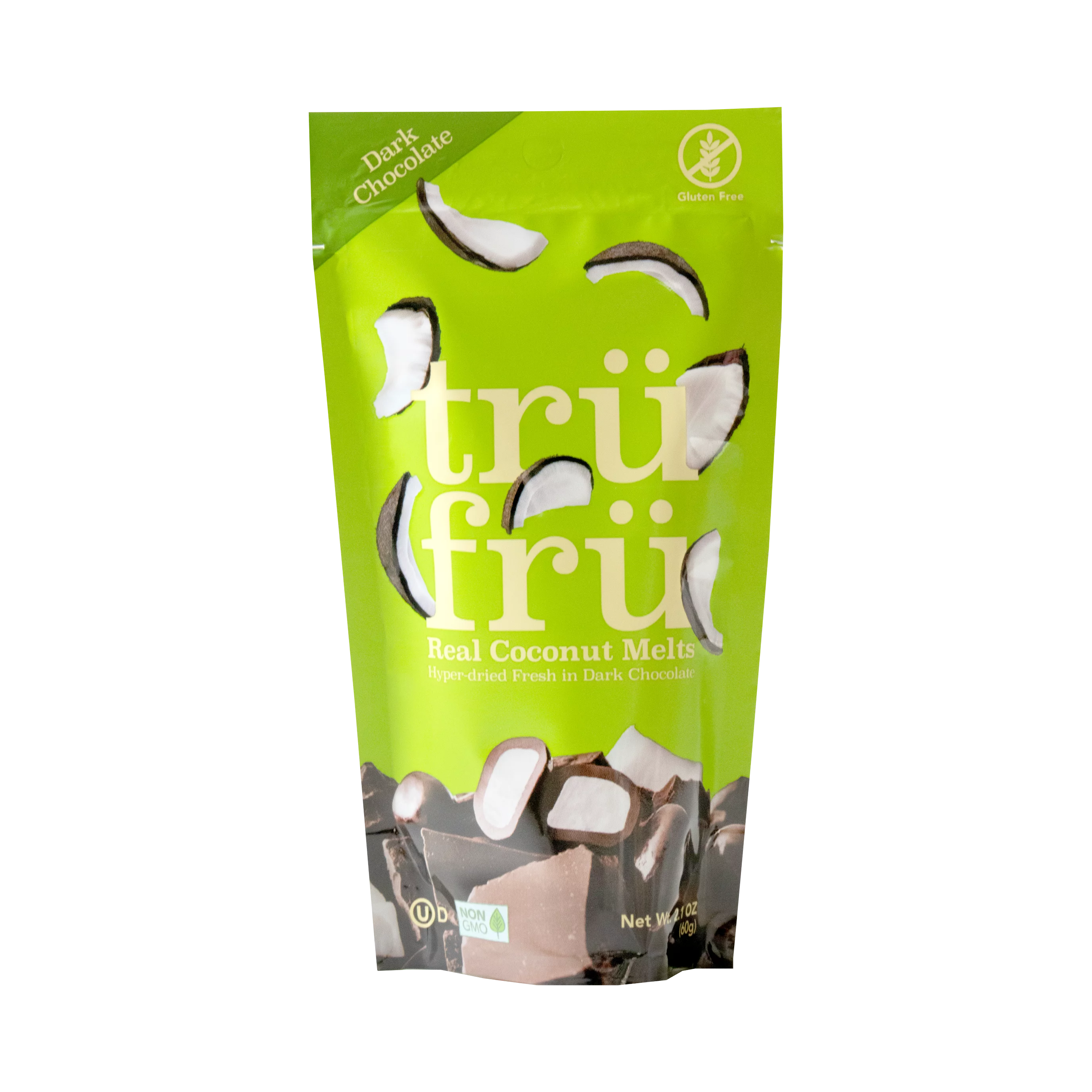 Tru Fru Grab & Go Hyper-Dried Coconut Melts in Dark Chocolate (2.1 oz)