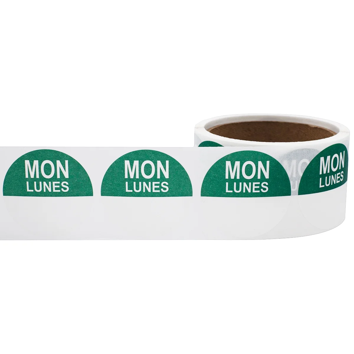 Monday Dissolvable Day of the Week Green Food Labels | 2″ Round - 200 Labels