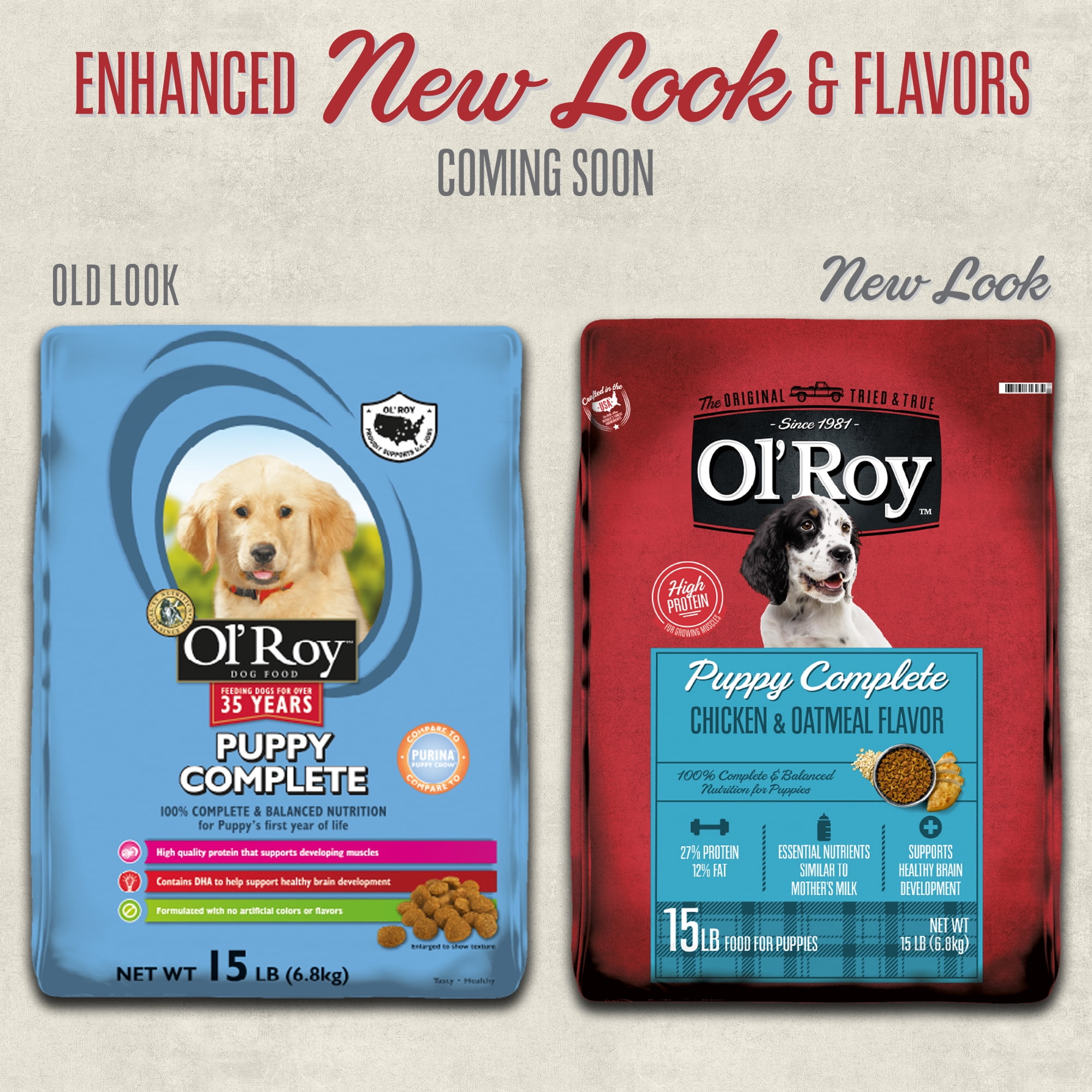 Ol' Roy Puppy Complete Dry Dog Food, 15 lb