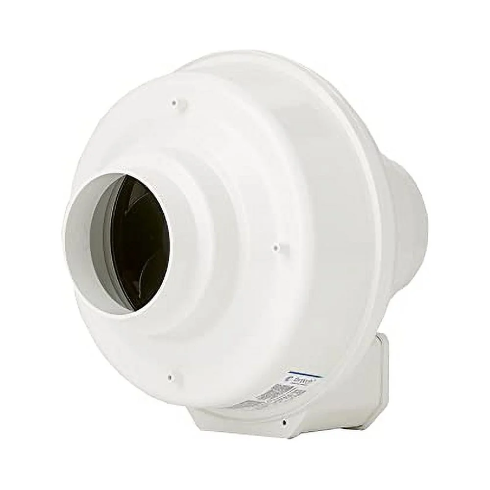 fr 100 inline centrifugal duct fan, molded housing, 4