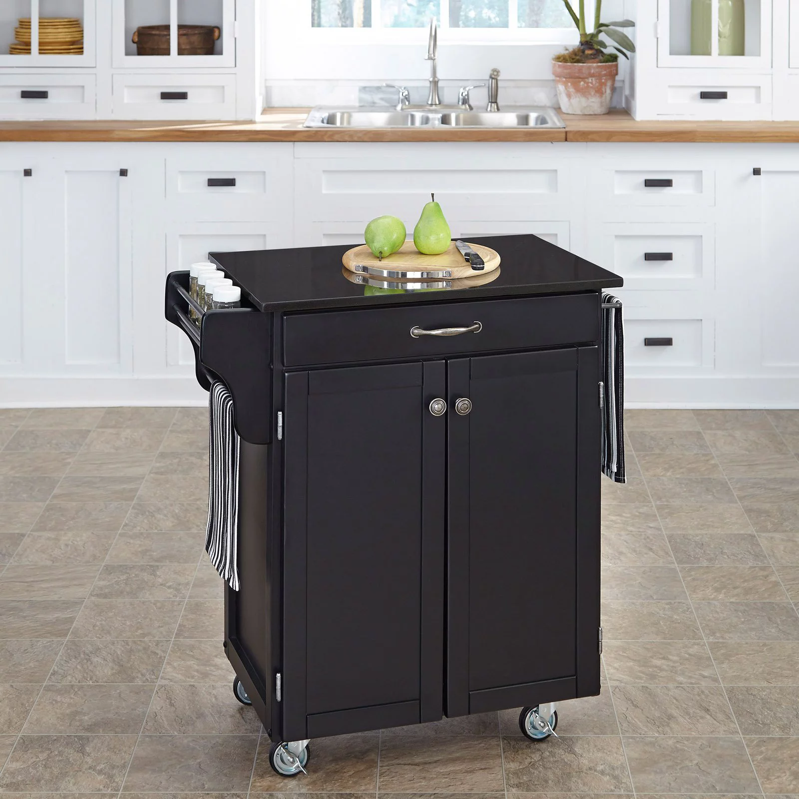 Cuisine Cart Brown Kitchen Cart