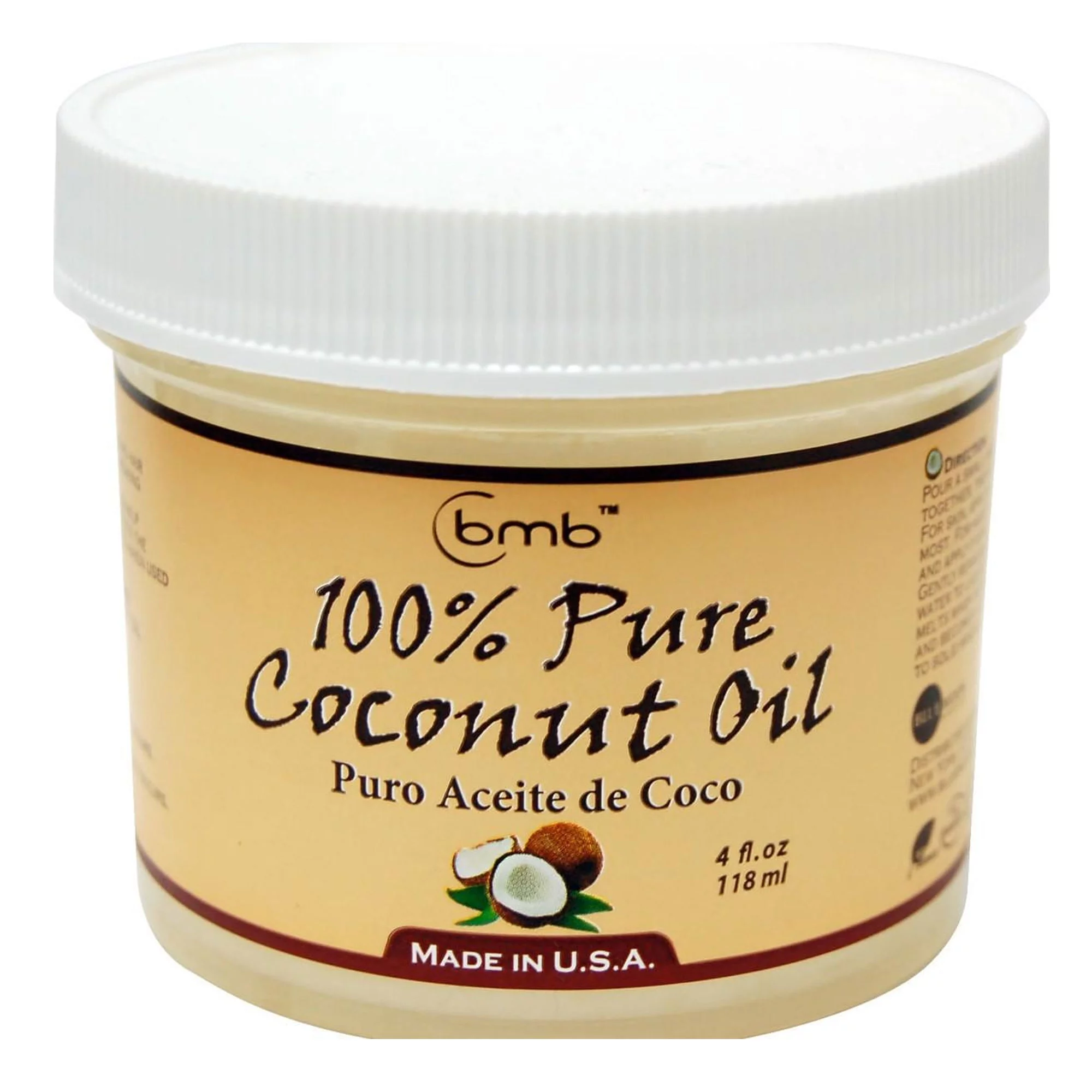 Bmb 100% Pure Coconut Oil For Hair And Skin, 8 Oz.