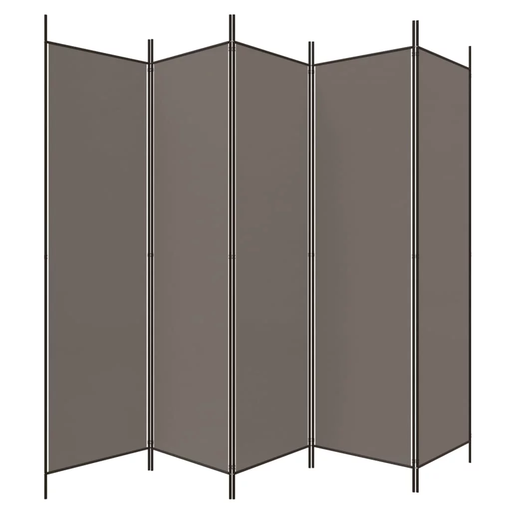 Anself 5-Panel Room Divider Anthracite 98.4