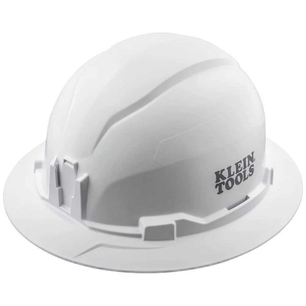Klein Tools 60400 Full Brim Style Non-Vented Hard Hat - White