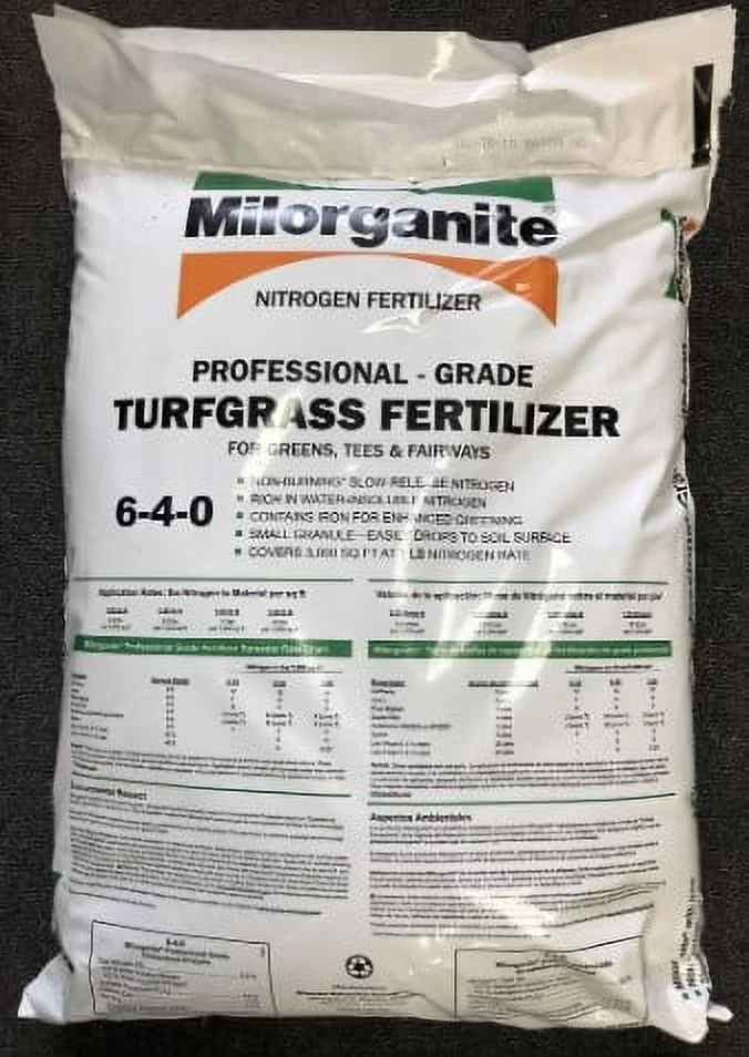 Milorganite Slow Release 6-4-0 Organic All-Purpose Fertilizer, 50 lbs