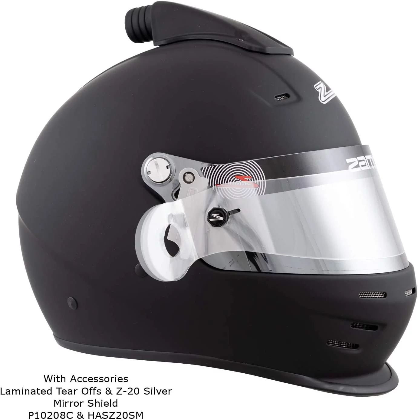 Zamp H76903FXXL RZ-36 Helmet Air - Full Face - Snell SA2020  Flat Black - 2XL