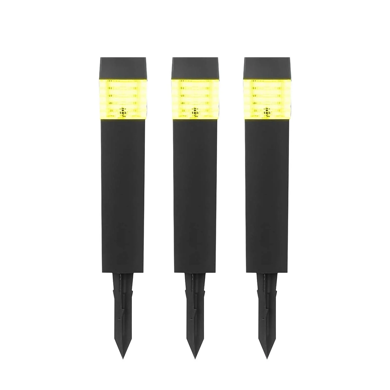 3pc Solar Defrost Lights Mini Solar Powered Snow Melter Deicing Lights For Outside Solar Defrost Lights Grounded Plug Solar Lights