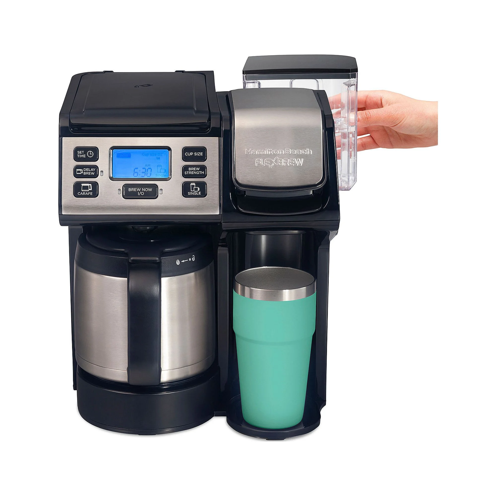 Refurbished Hamilton Beach 49920 No 12-Cup Programmable Coffee Maker - BLACK ONE SIZE