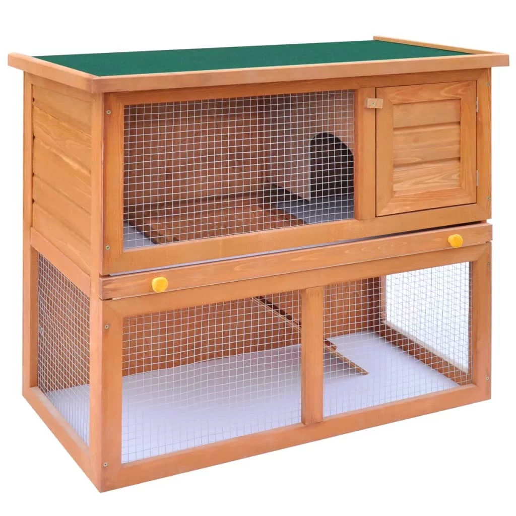 CB16189 35 in. Wooden Chicken Coop Hen House Rabbit Wood Hutch Poultry Cage Waterproof