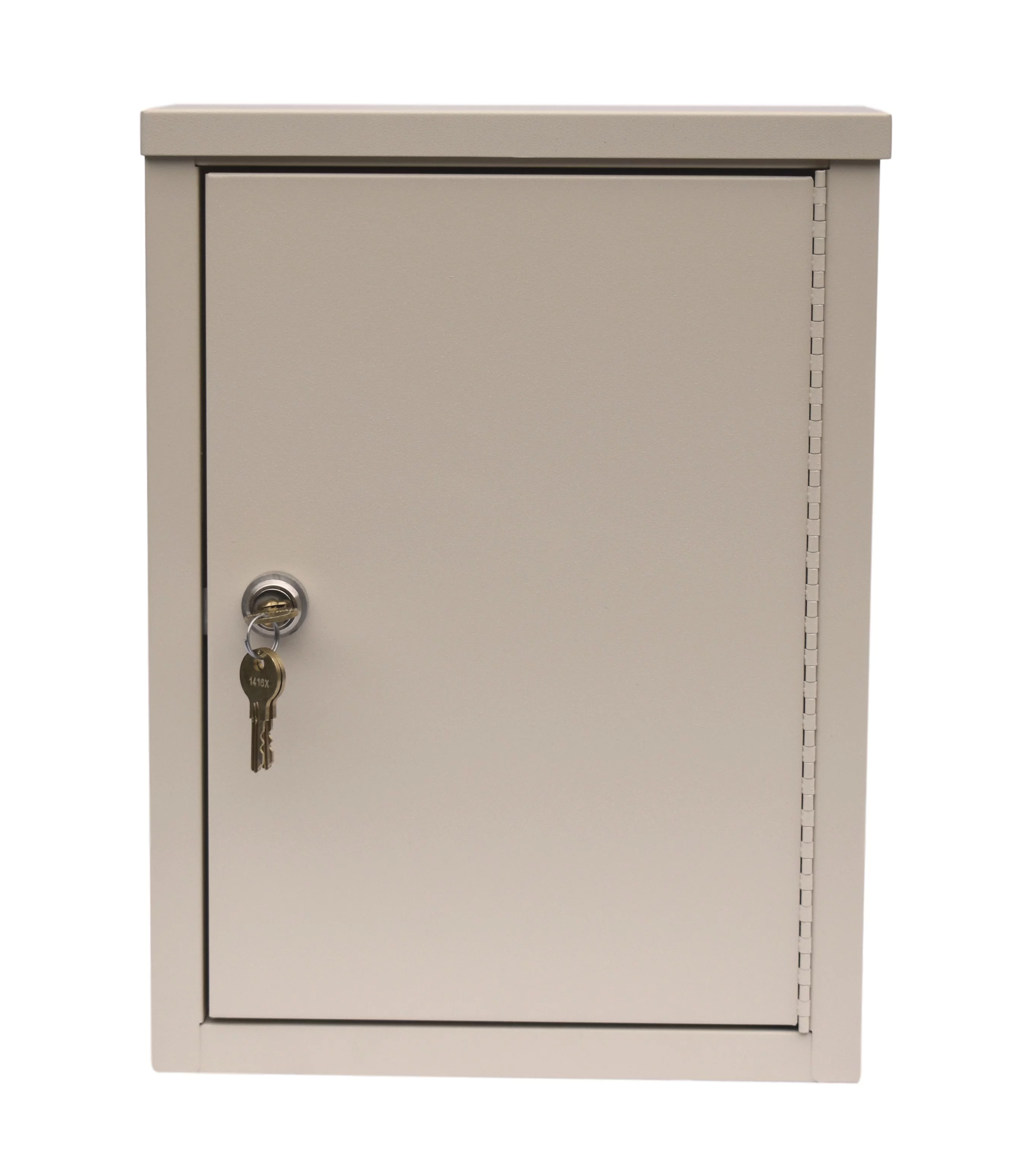 Economy Painted Steel Double Door Narcotic Cabinet in Beige  (15”H X 11”W X 4”D)