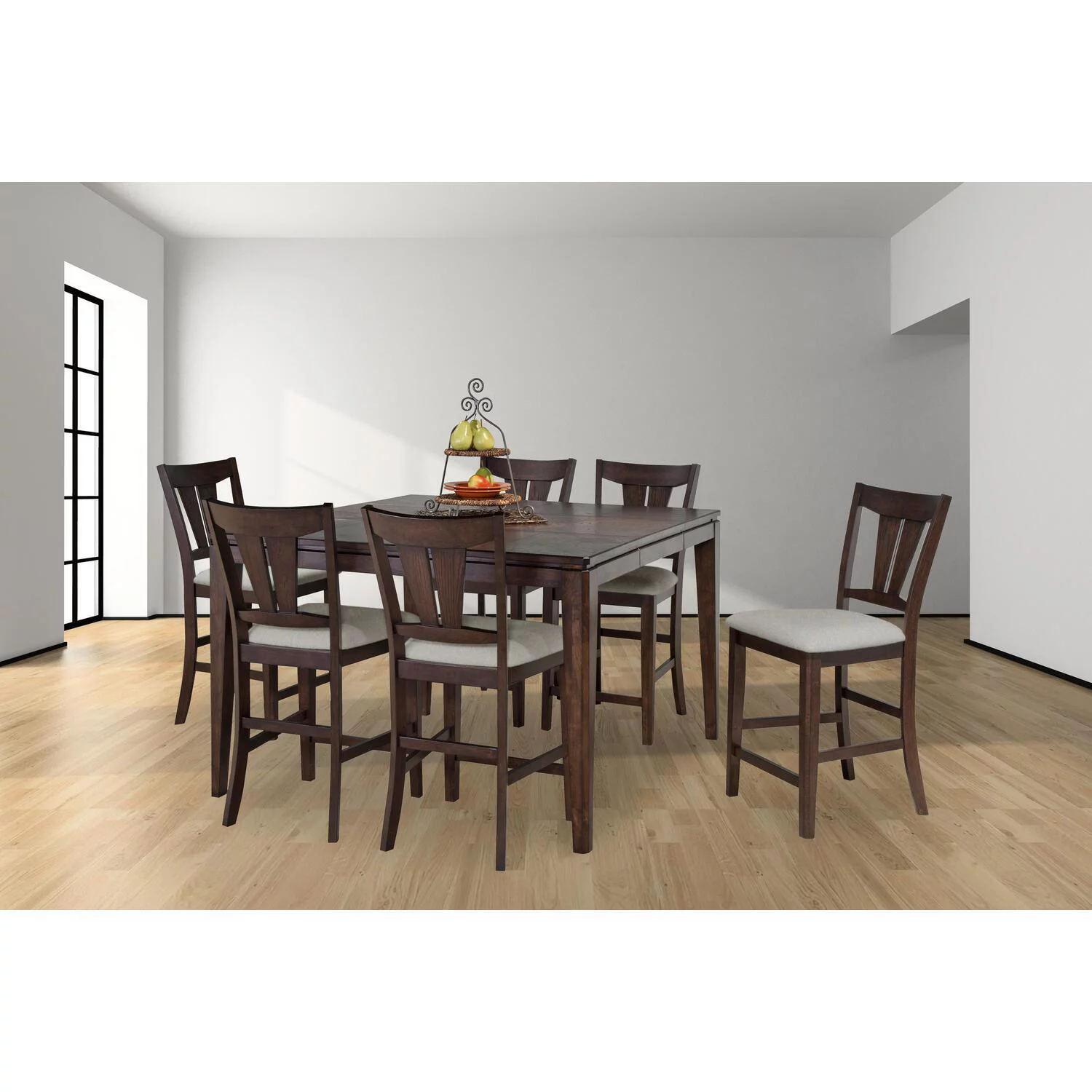 Cameron Counter Table-Finish:Brown Oak