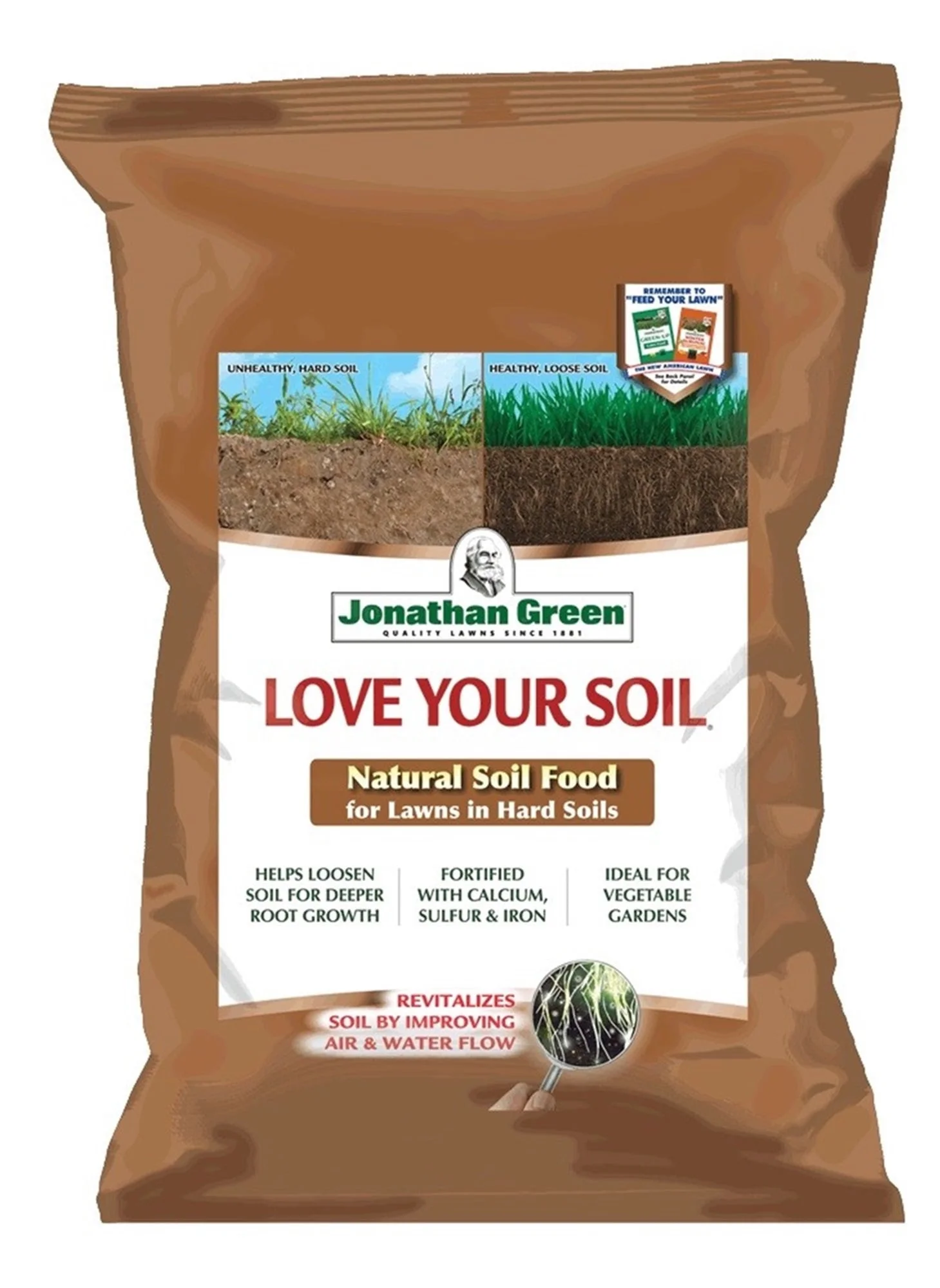 Jonathan Green 12191 Love Your Soil Organic Fertilizer, Covers 15,000 Sq. Ft. - Quantity 1