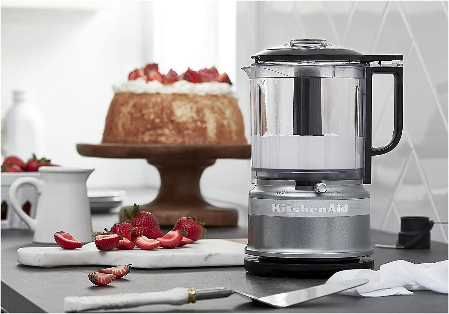 KitchenAid 5 Cup Food Chopper with Extra Work Bowl and Lid, KFC0516C