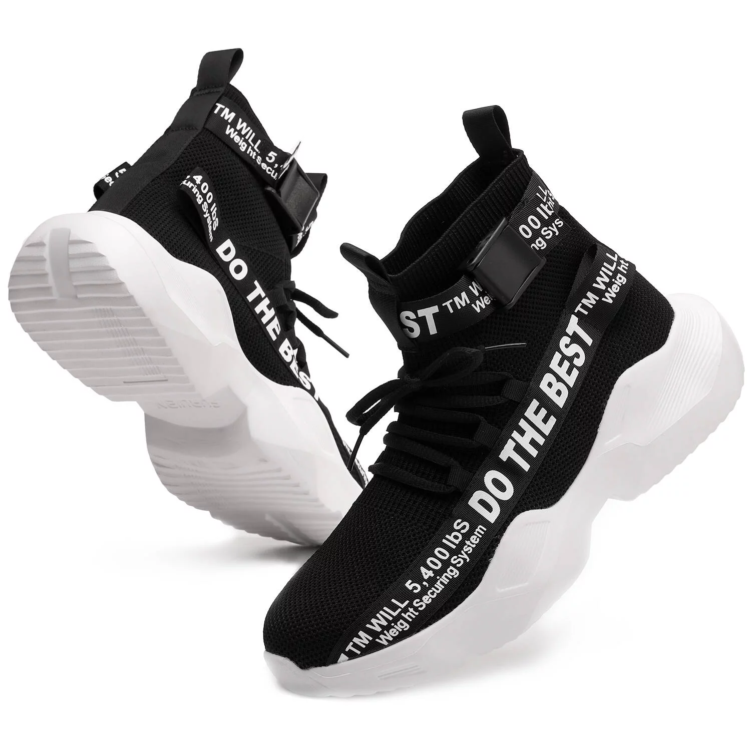 Furuian Steel Toe Shoes for Men Lightweight Comfortable High top Safety Boots Breathable Working Sneakers Indestructible Construction Boots