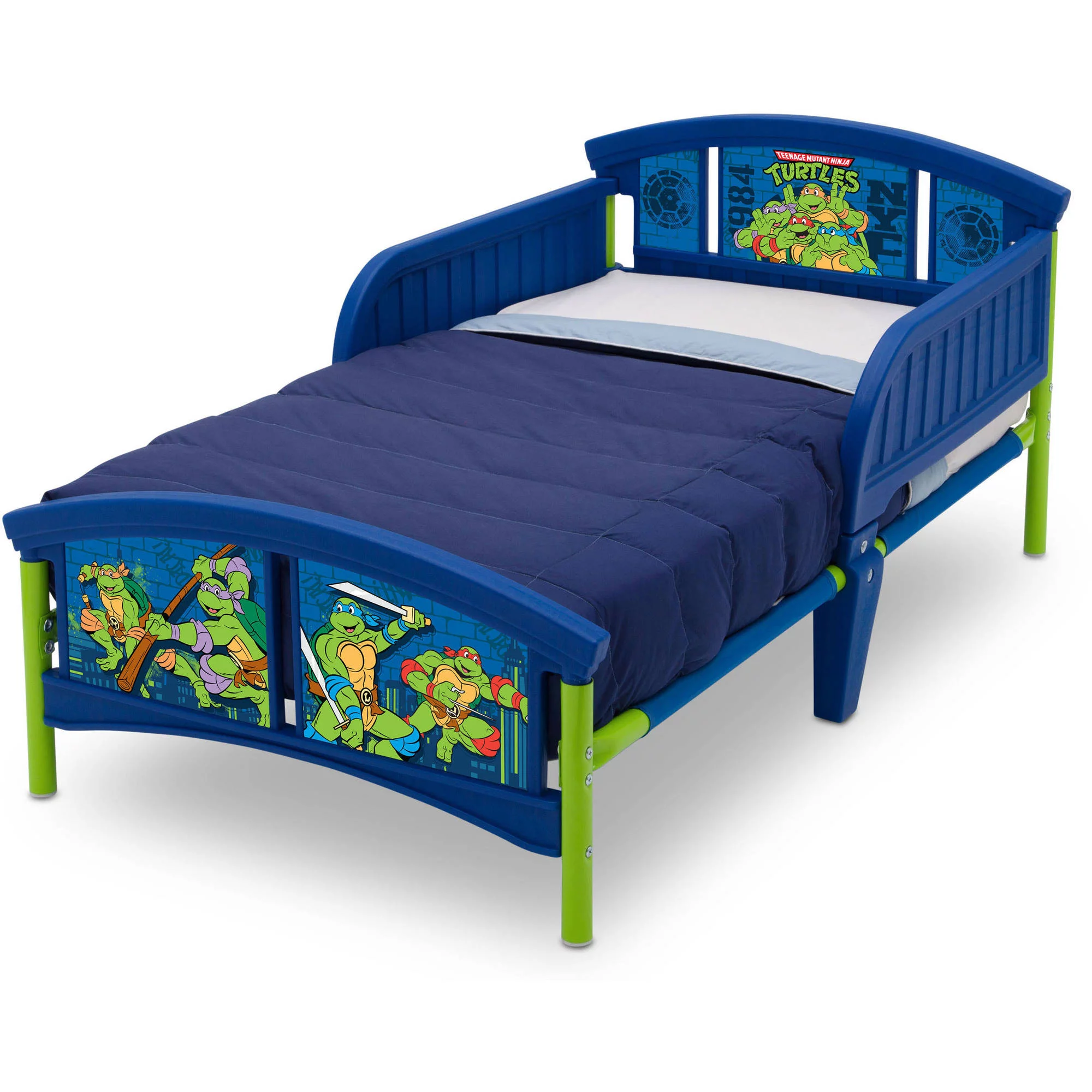 Delta Children Teenage Mutant Ninja Turtles Plastic Toddler Bed, Blue