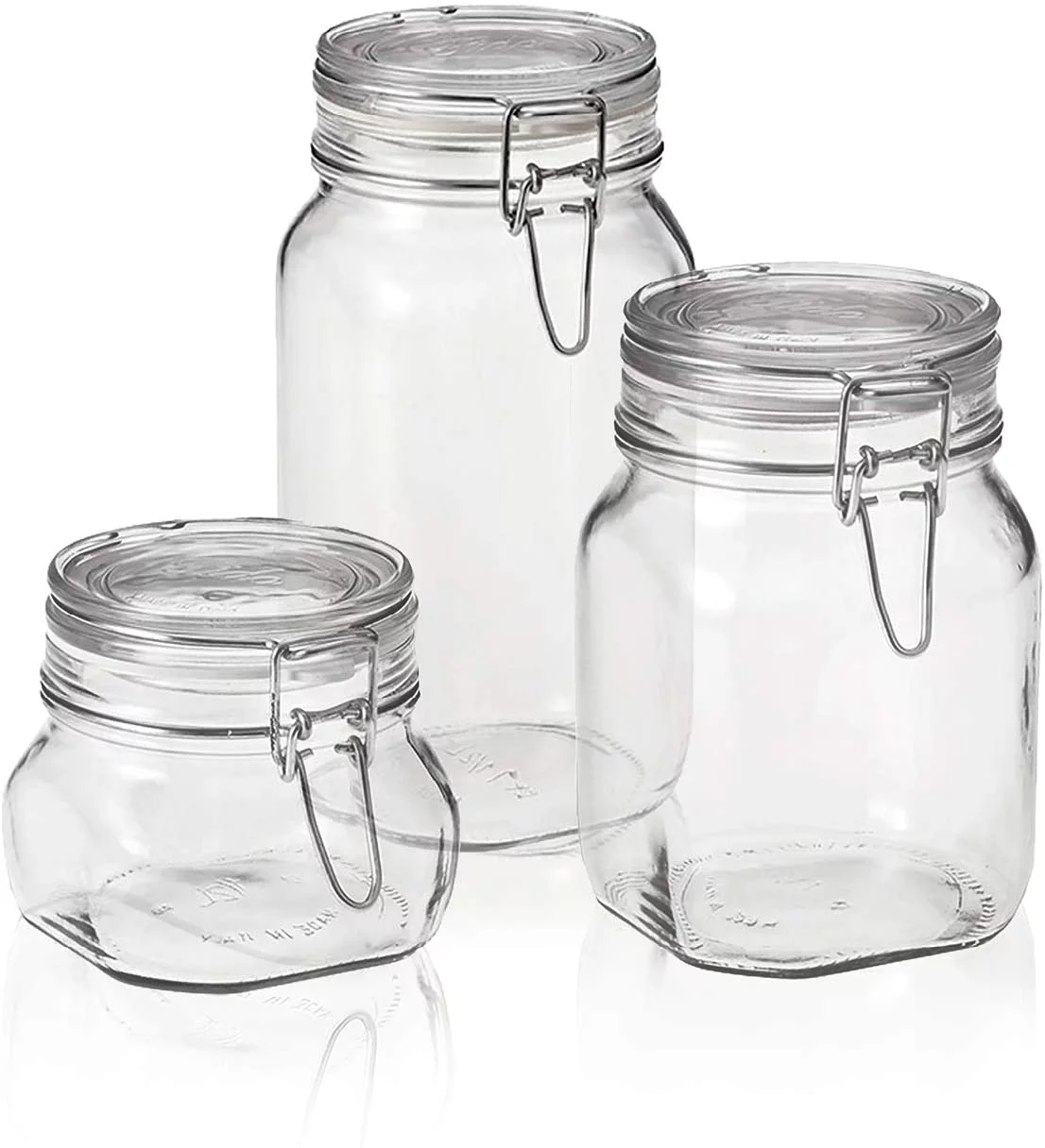 Bormioli Rocco 3-Piece Swing Top Fido Jar Set